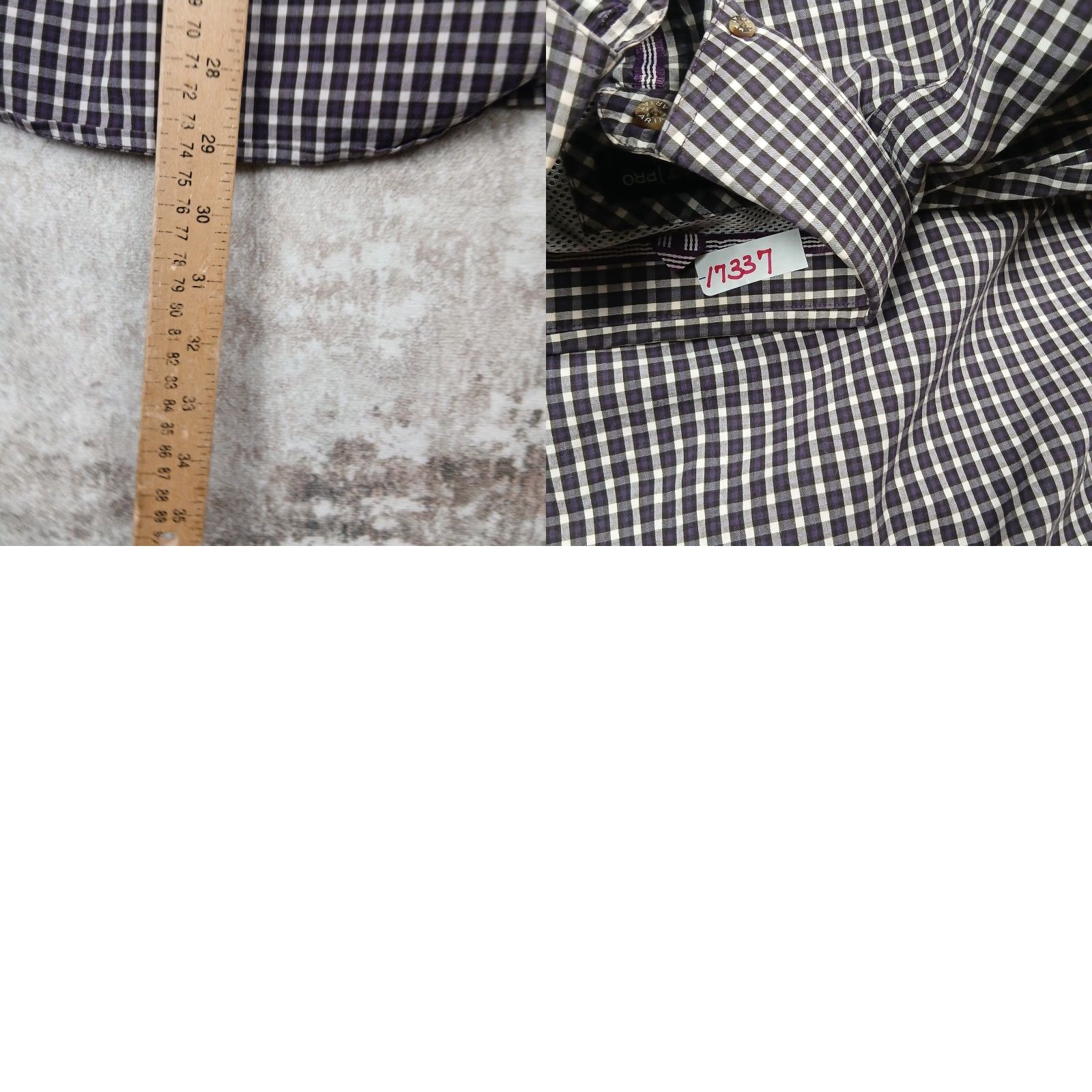 Ariat Ariat Pro Series Button-Up Shirt Mens M Purple Check Cowboy Western Shirt Size US M / EU 48-50 / 2 - 8 Thumbnail