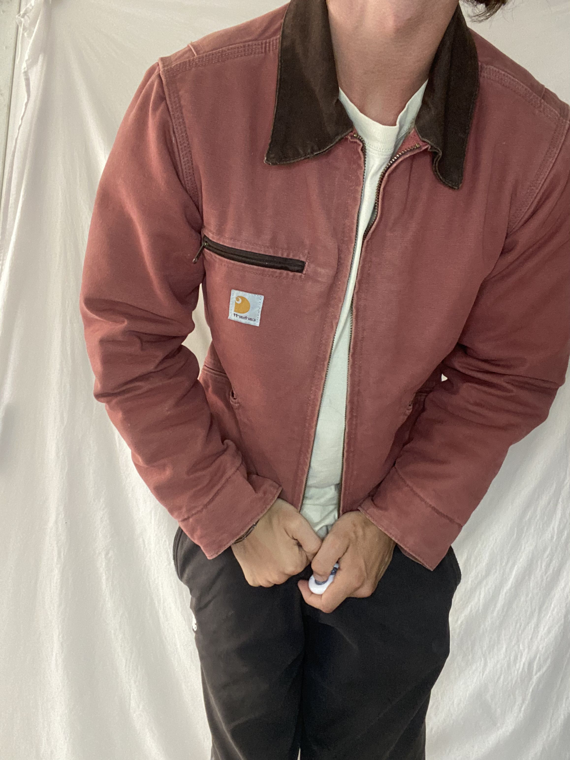 Image of Carhartt Detroit Jacket in Red, Men's (Size XS)