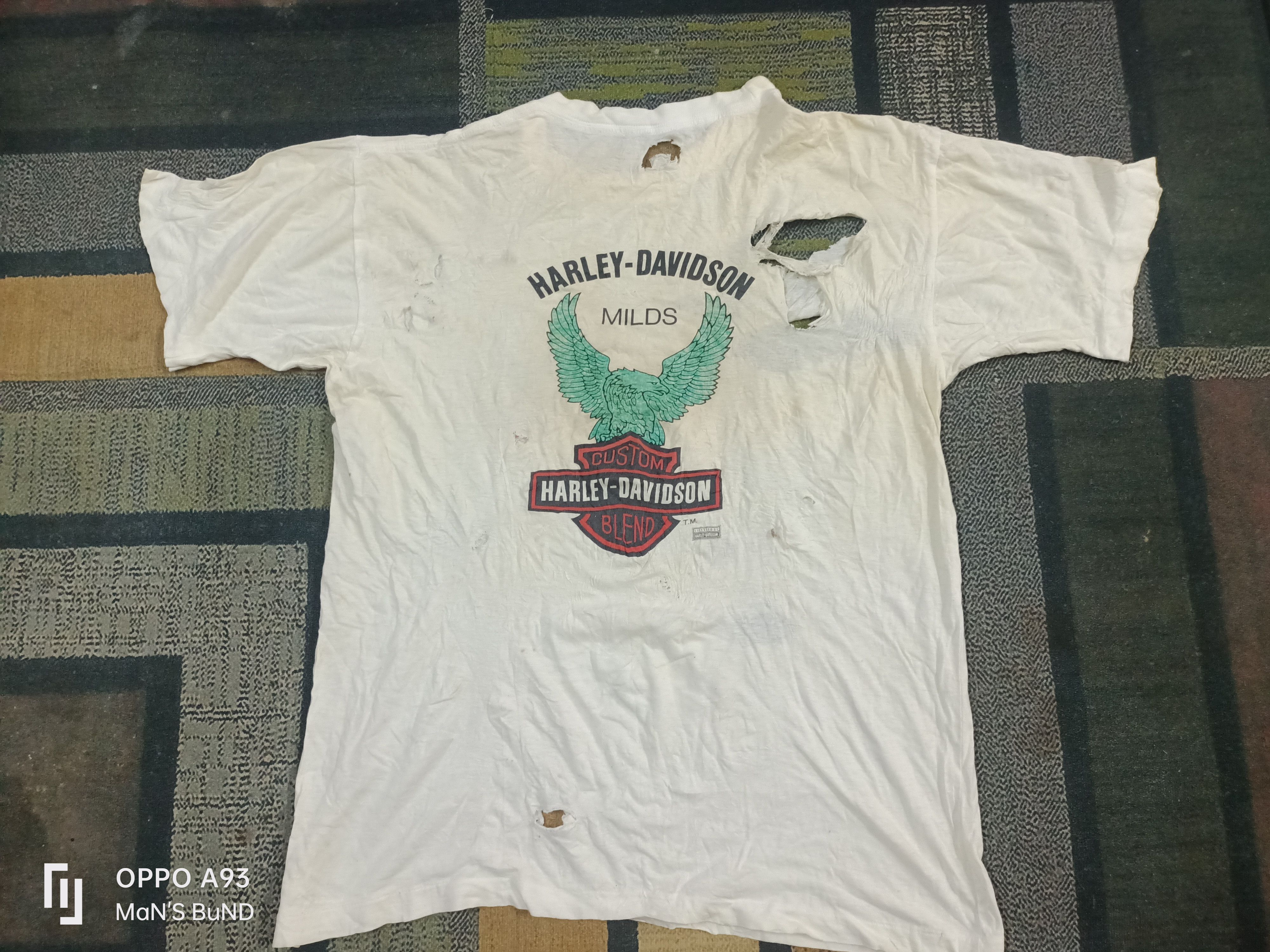 Harley Davidson × Vintage Distressed 90s HARLEY-DAVIDSON MILDS Size US M / EU 48-50 / 2 - 1 Thumbnail