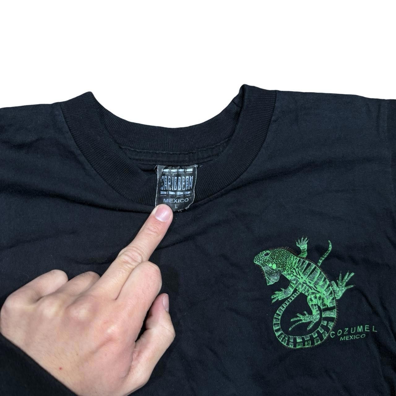 Designer Iguana Lizard 🦎 Cozumel Mexico vintage tee Size US L / EU 52-54 / 3 - 3 Thumbnail