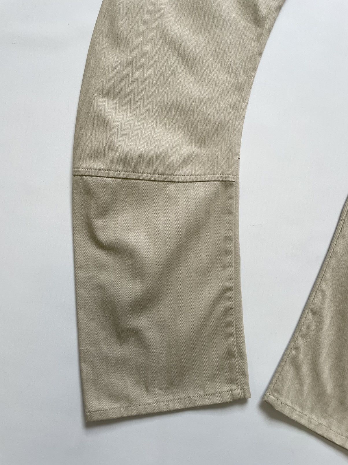 Comme des Garcons Beige ‘Curved Leg’ Utility Trousers Size US 34 / EU 50 - 19 Thumbnail