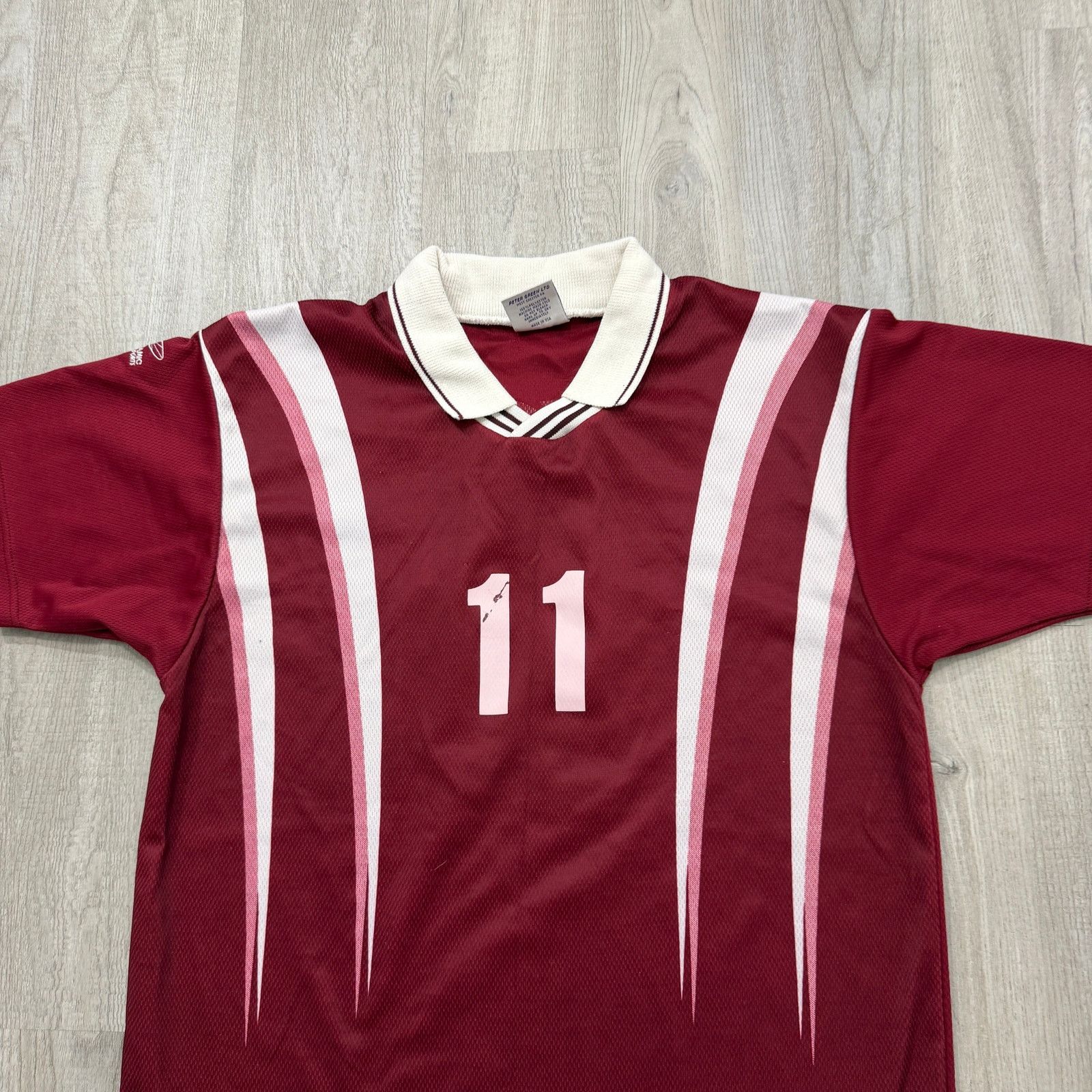 Vintage Vintage Dynamic Soccer Collared Jersey Medium Red White 90s Size US M / EU 48-50 / 2 - 2 Thumbnail