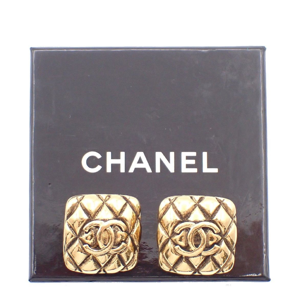 Chanel Chanel Square CC Symbols Clip-On Earrings Metal Size ONE SIZE - 1 Thumbnail