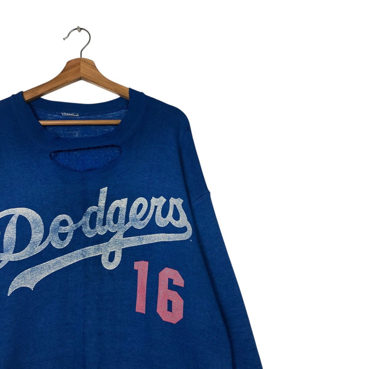 MLB 🔥TRUE VINTAGE DODGERS 16 SWEATSHIRT DISTRESSED RUSTY DESIGN Size US M / EU 48-50 / 2 - 6 Thumbnail