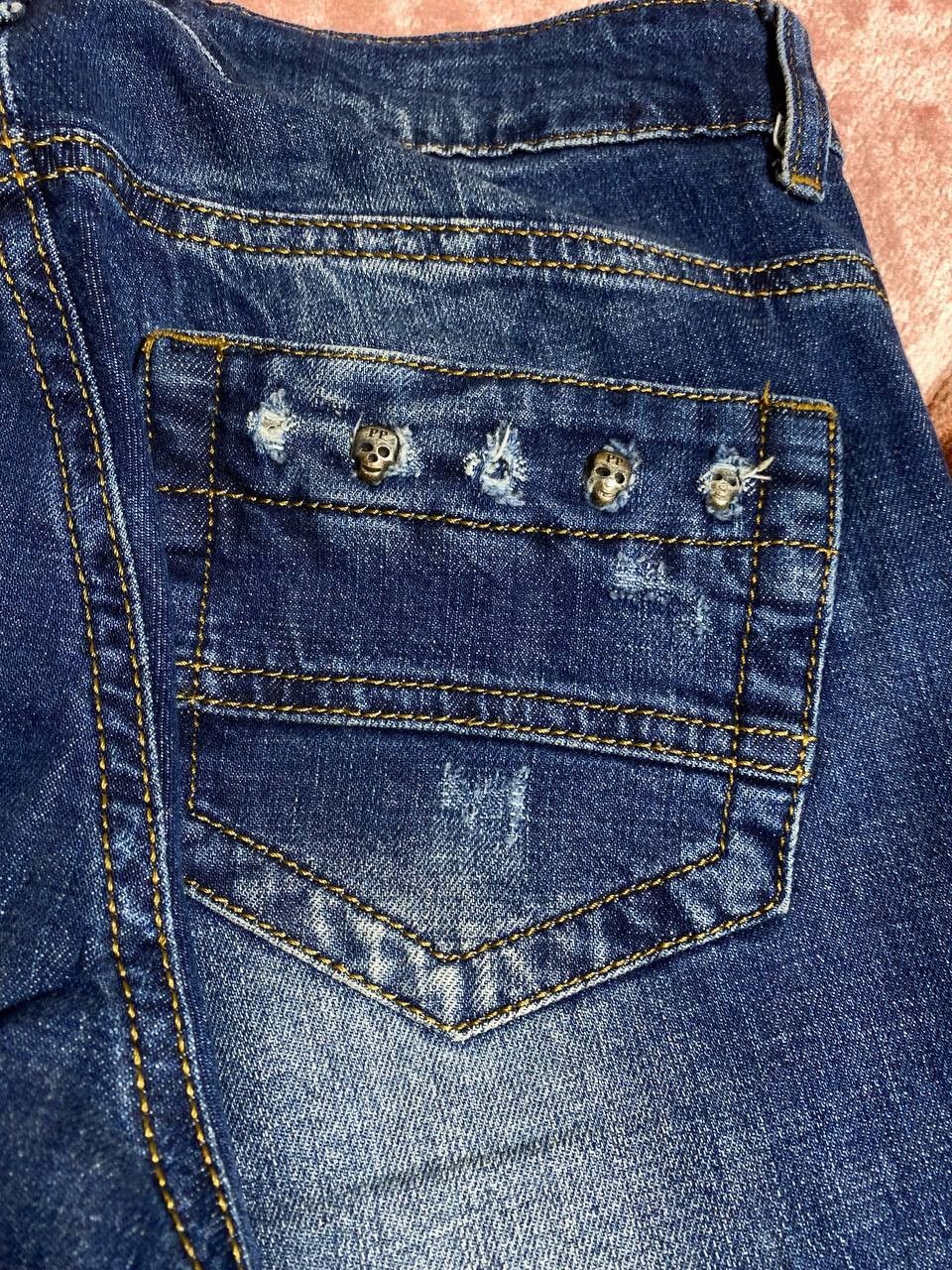 Japanese Brand × Philipp Plein Jeans Dirty Pants faded crash denim thrashed y2k distressed Size US 26 / EU 42 - 22 Thumbnail