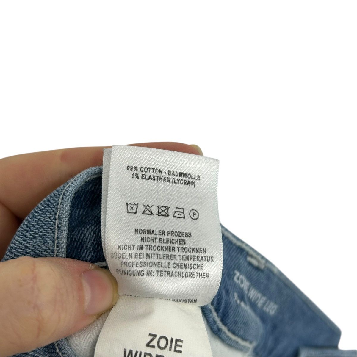 Other DL1961 x Ksenia Schnaider Zoie Wide Leg Patchwork Jeans 32 Size 32" / US 10 / IT 46 - 9 Thumbnail