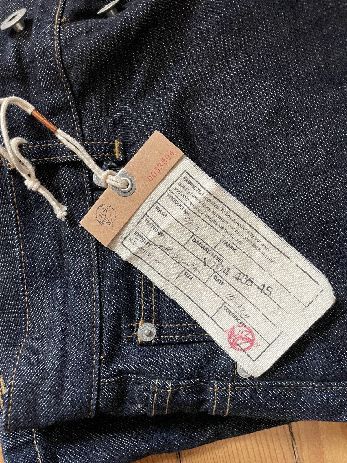 No Faith Studios RAW DENIM JAPANESE LOOSE FIT BLUE Size US 30 / EU 46 - 9 Thumbnail