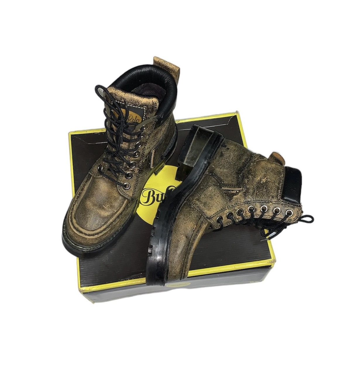 image of Buffalo London Buffalo Boots in Yellow, Men's (Size 9)