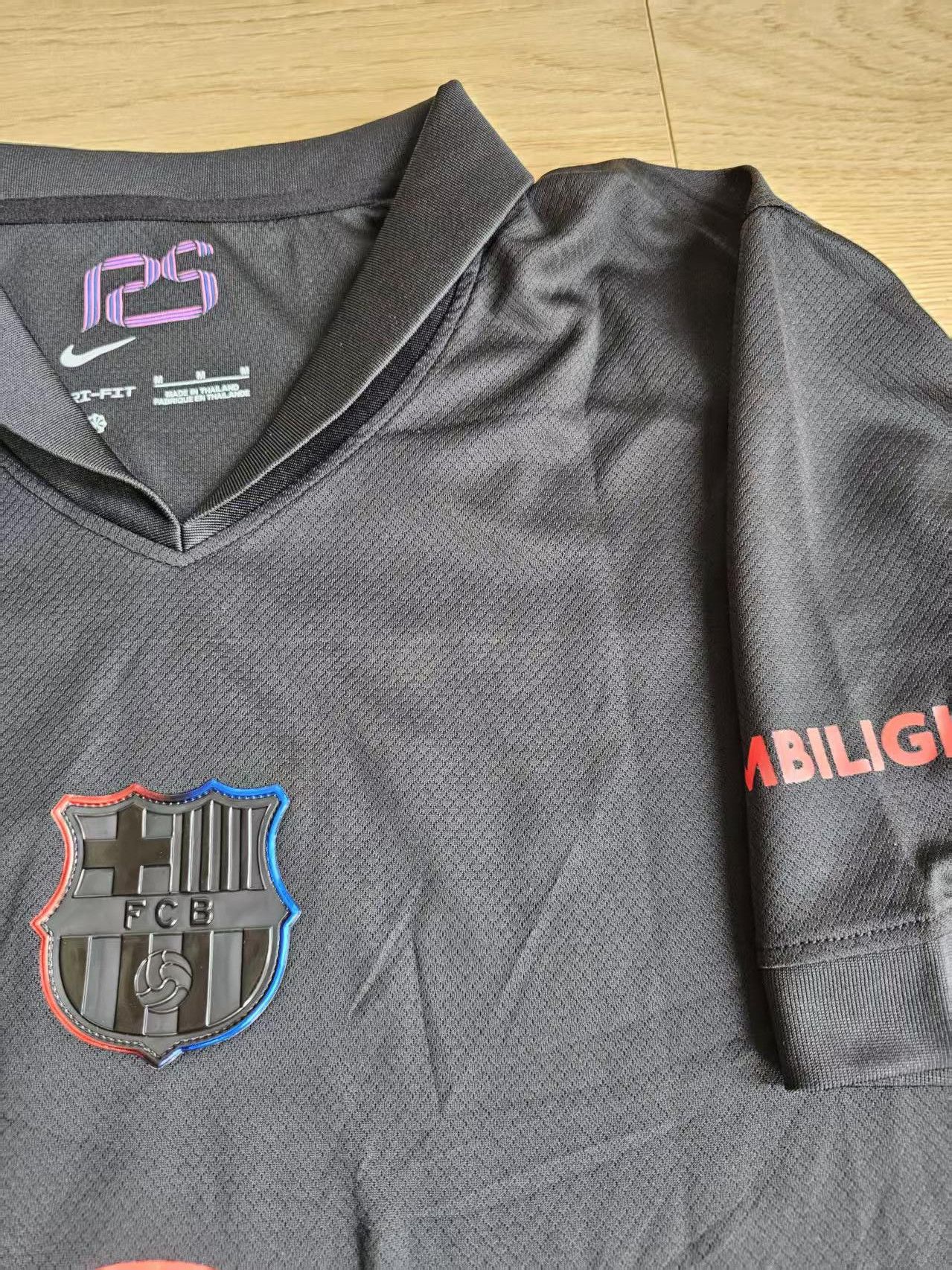 Other 2025 UEFA Champions Barcelona #19 Lamine Yamal Jersey Away Size US M / EU 48-50 / 2 - 3 Thumbnail