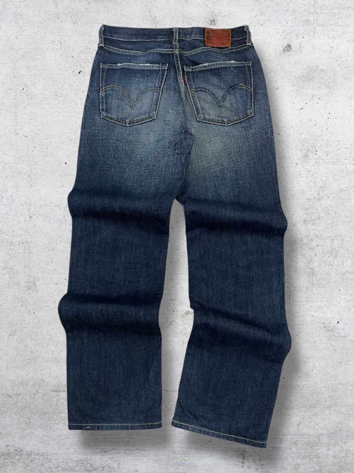 Levi's Vintage Clothing VINTAGE 502 LEVIS USA DESIGNER 90S INDIGO DISTRESSED DENIM Size US 29 - 9 Thumbnail