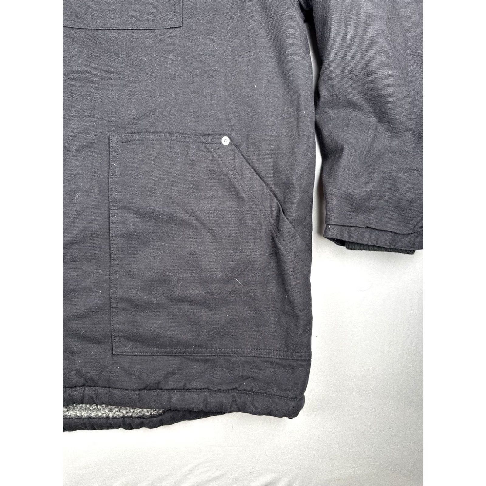 Lee Lee XXL Black Canvas Sherpa Lined Work Jacket Chore Coat NWT Mens Size US XXL / EU 58 / 5 - 7 Thumbnail