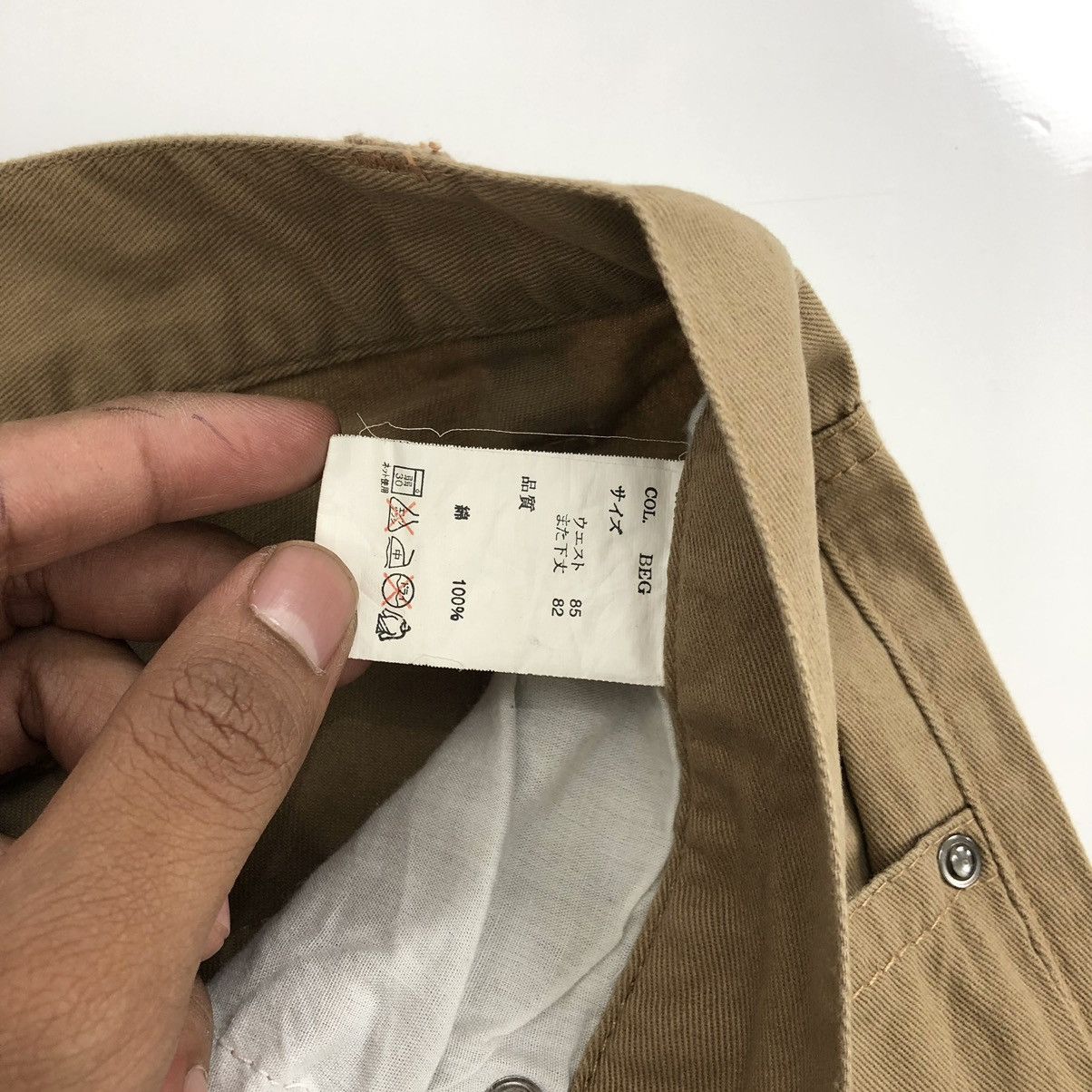 If Six Was Nine × Japanese Brand × LOWBOX Vintage Y2K Lowbox Bondage Double Knee Cargo Pants Size US 34 / EU 50 - 13 Thumbnail