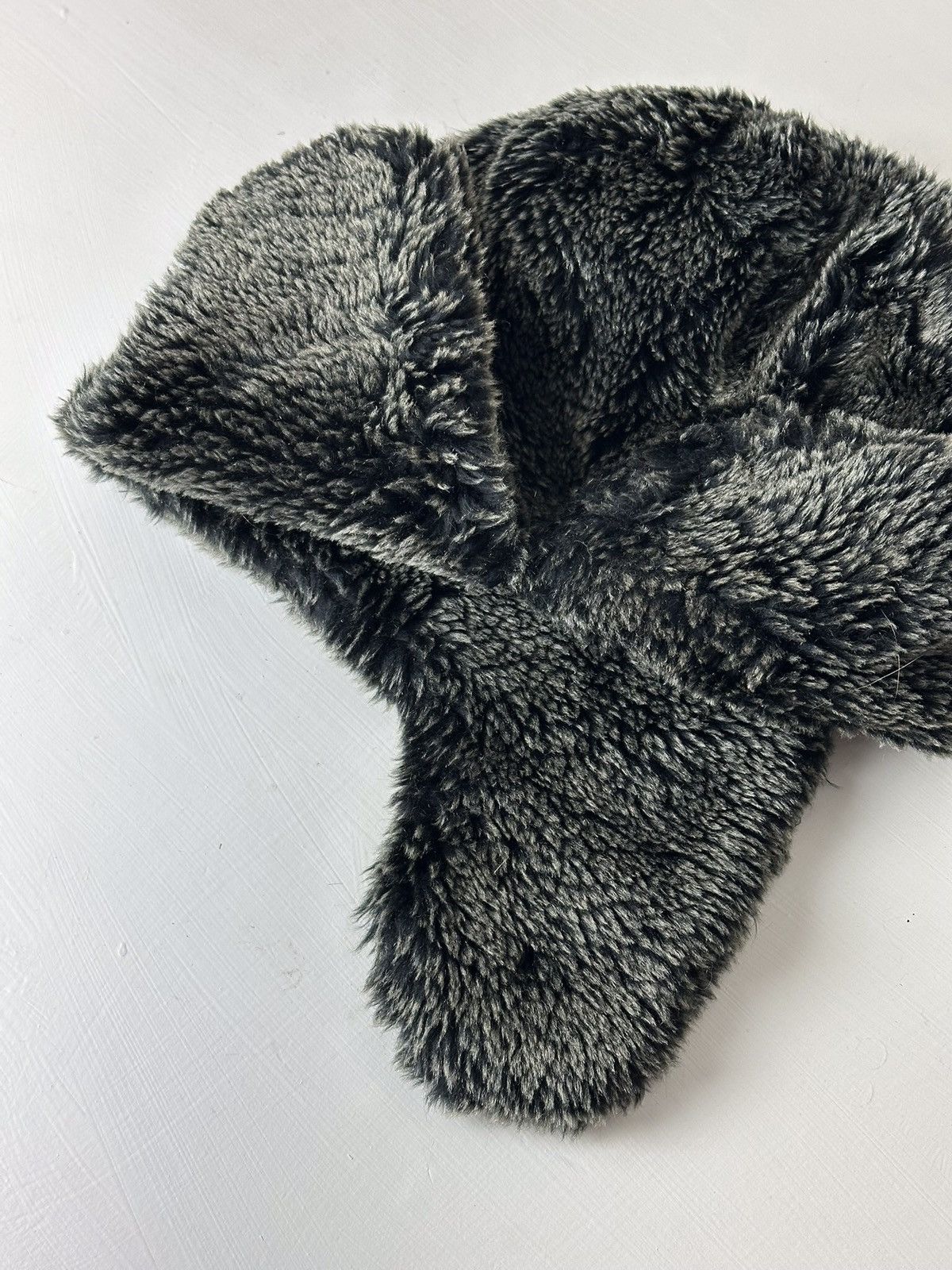 Japanese Brand × Vintage Vintage Crazy Y2k Mohair Fuzzy Hat Ushanka Punk Huge Size ONE SIZE - 3 Thumbnail