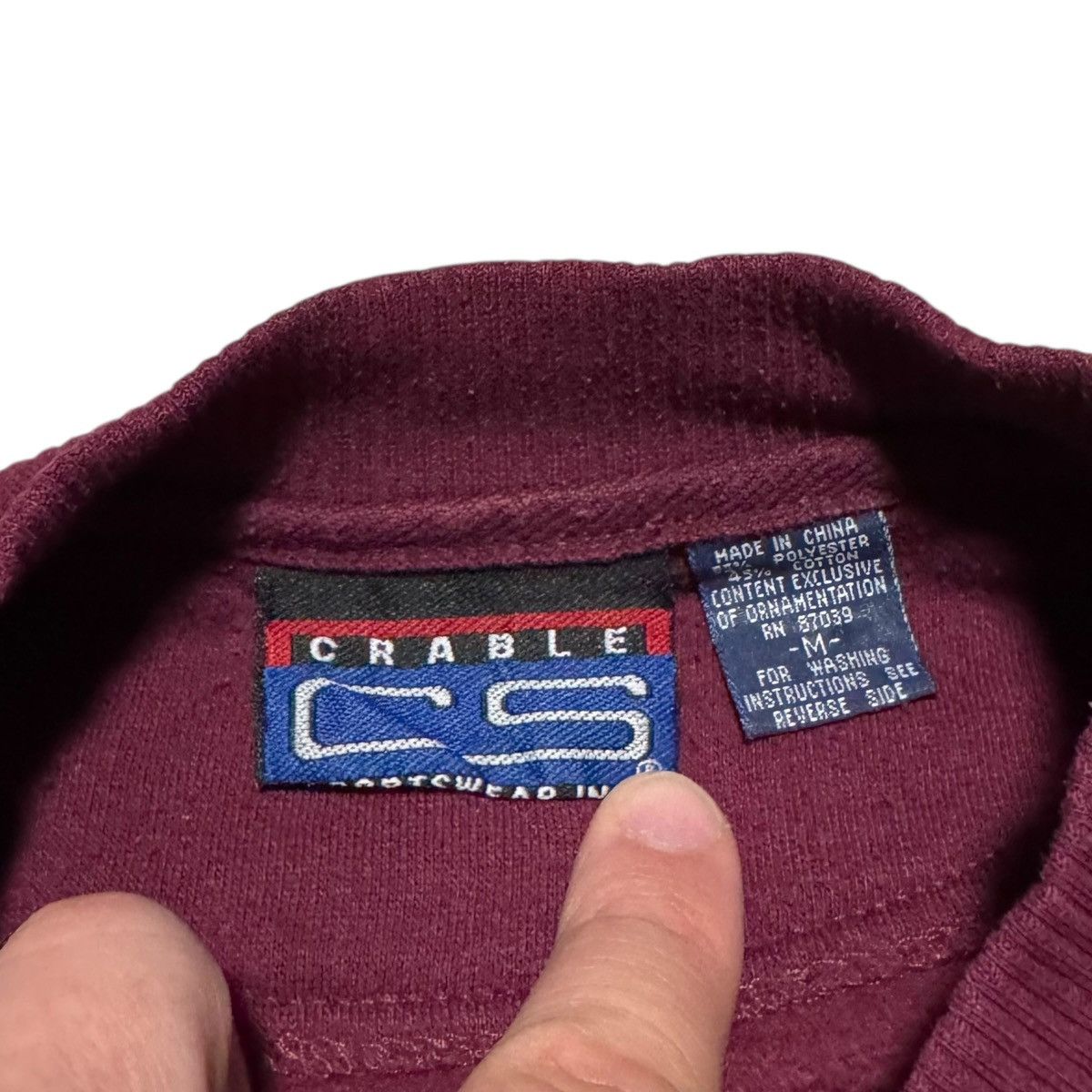 Vintage Vintage 90s Texas A&M Aggies Maroon Sweatshirt Men's M FLAWS Size US M / EU 48-50 / 2 - 5 Thumbnail
