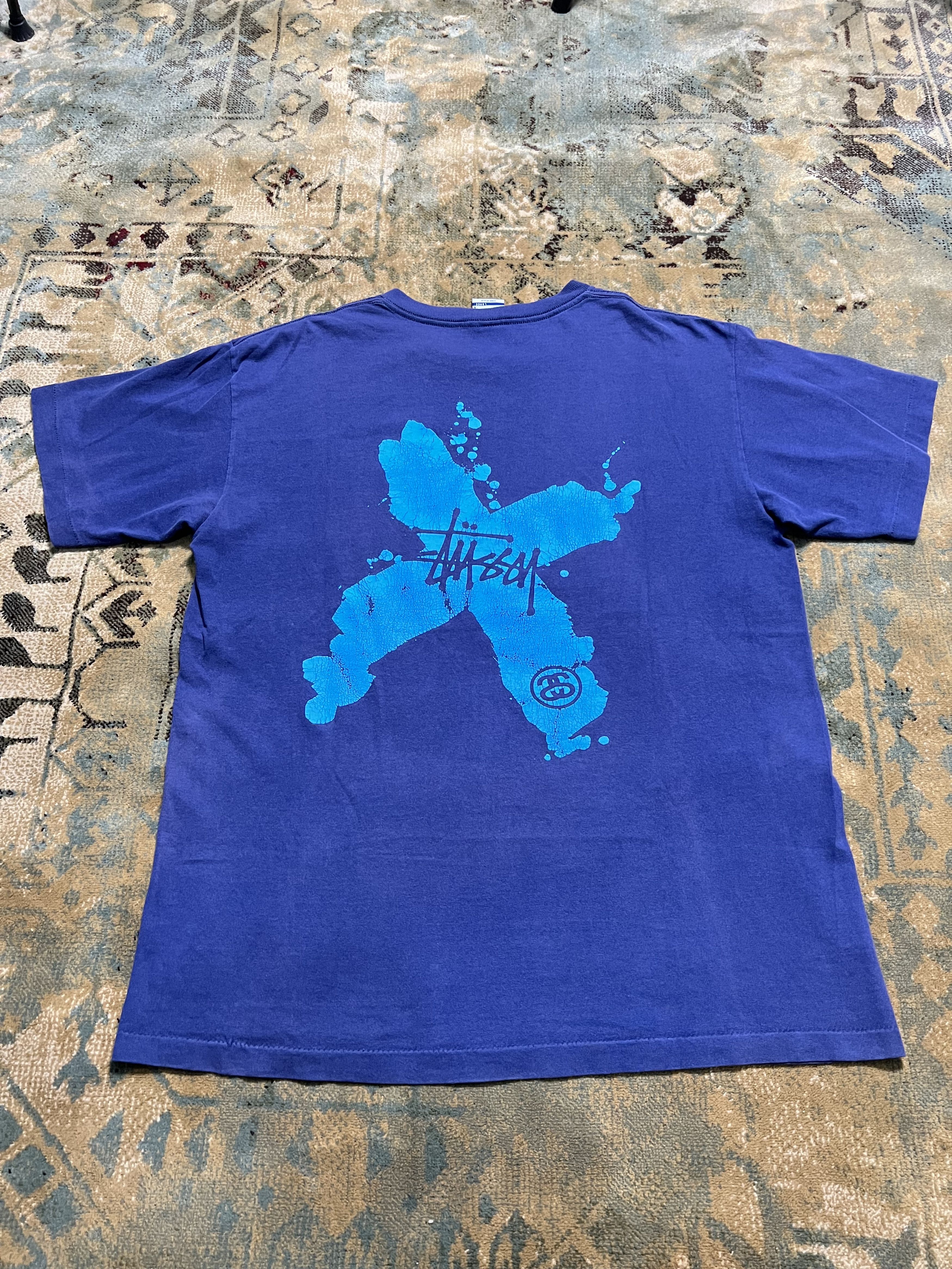 Stussy × Vintage 90s Stussy X Iconic Logo Tshirt Tee y2k style Size US M / EU 48-50 / 2 - 2 Thumbnail