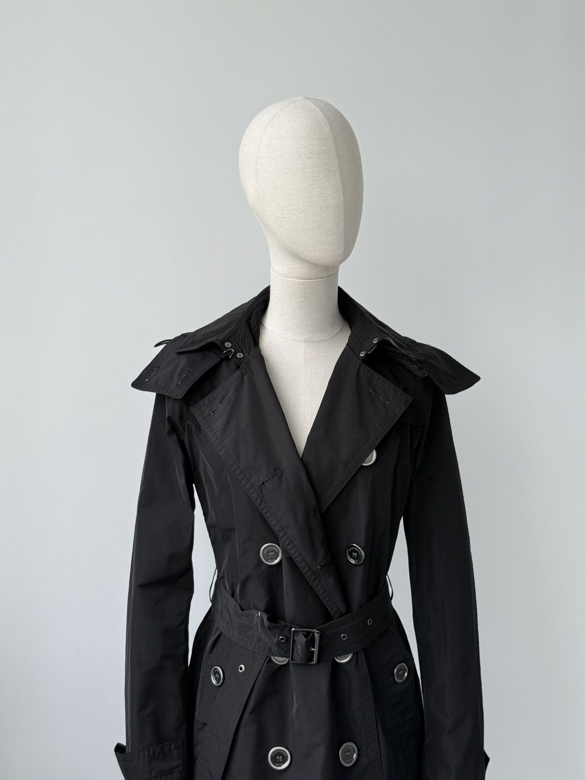 Burberry Burberry Brit Hooded Trench Coat Nova Check Lined Belted Size S / US 4 / IT 40 - 4 Thumbnail