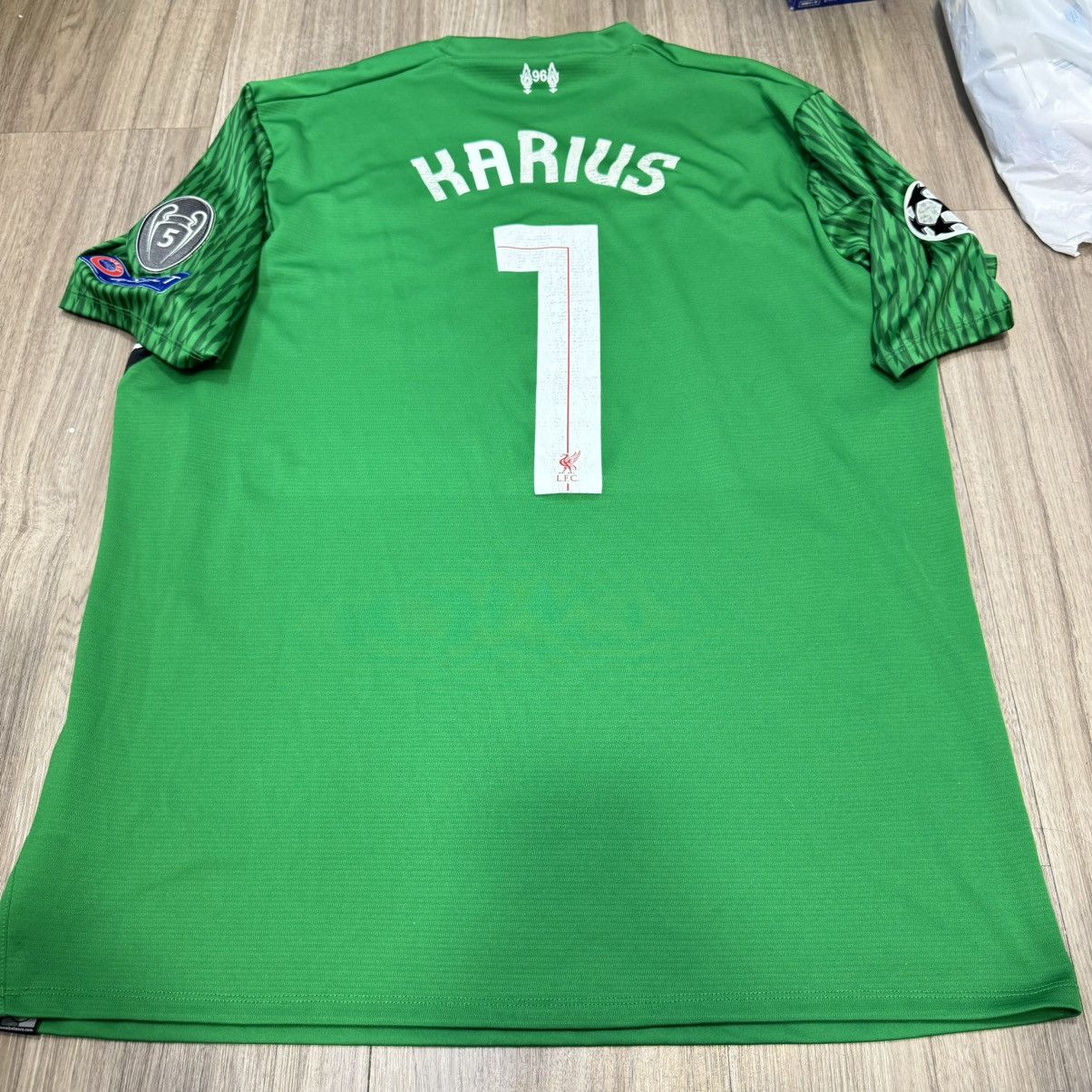 New Balance Liverpool 17/18 gk shirt #1 Karius Size US XL / EU 56 / 4 - 2 Thumbnail