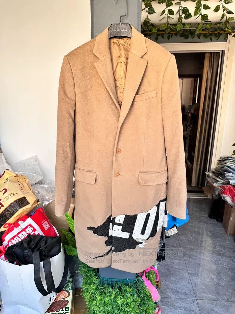 Givenchy Givenchy Khaki Camel Long Tweed Duster Coat Trench Size US S / EU 44-46 / 1 - 1 Thumbnail