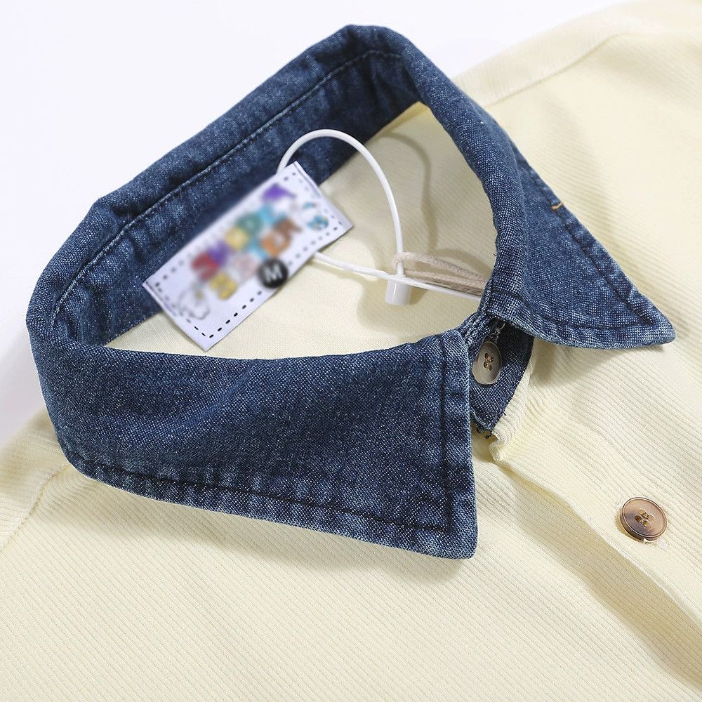 Vintage Men's patchwork casual cartoon embroidered loose shirt Size US M / EU 48-50 / 2 - 3 Thumbnail