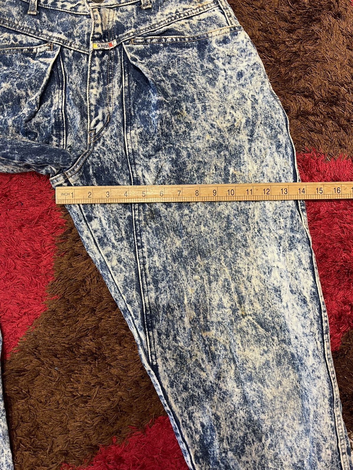 Japanese Brand Jeans Gold Rush Distressed Denim Size 28’ Size US 28 / EU 44 - 11 Thumbnail