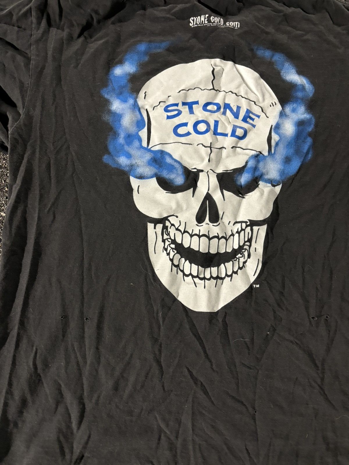 Vintage × WWE Vtg Stone Cold Steve Austin What? Shirt L Skull Double Sided Size US L / EU 52-54 / 3 - 4 Thumbnail