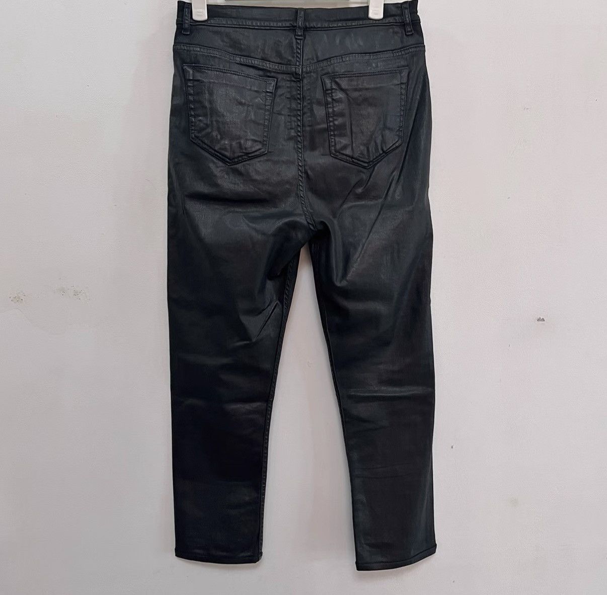 Rick Owens Rick Owens DRKSHDW Heavy Wax Cropped Pants (7/10 length) Size US 27 - 2 Thumbnail