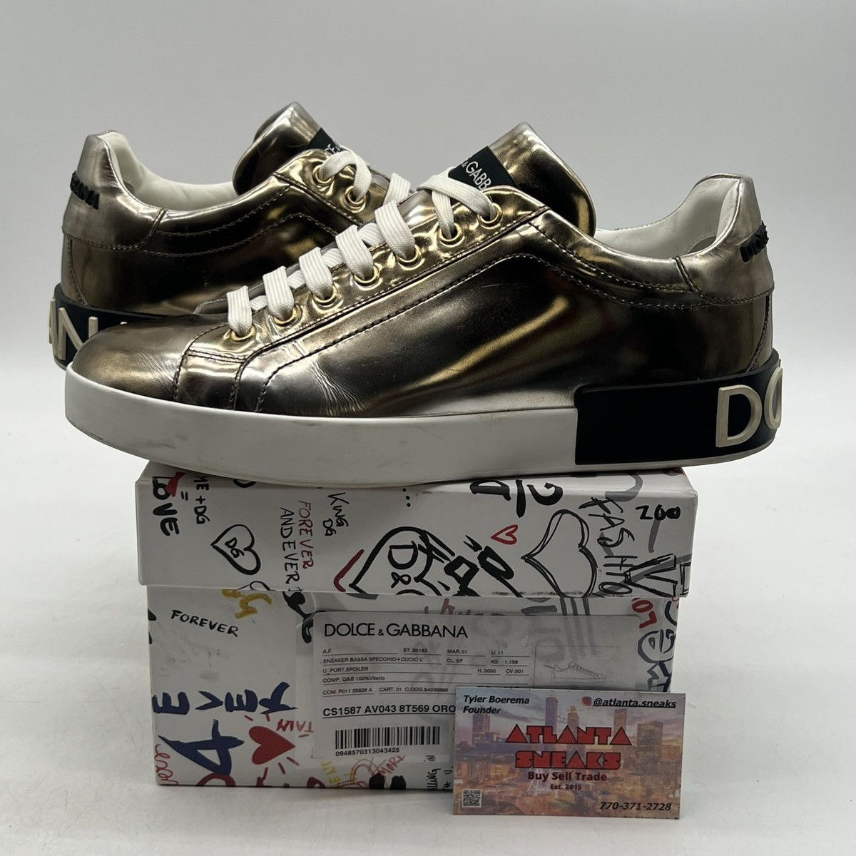 DOLCE & GABBANA Shoes Sneaker Portofino Bronze