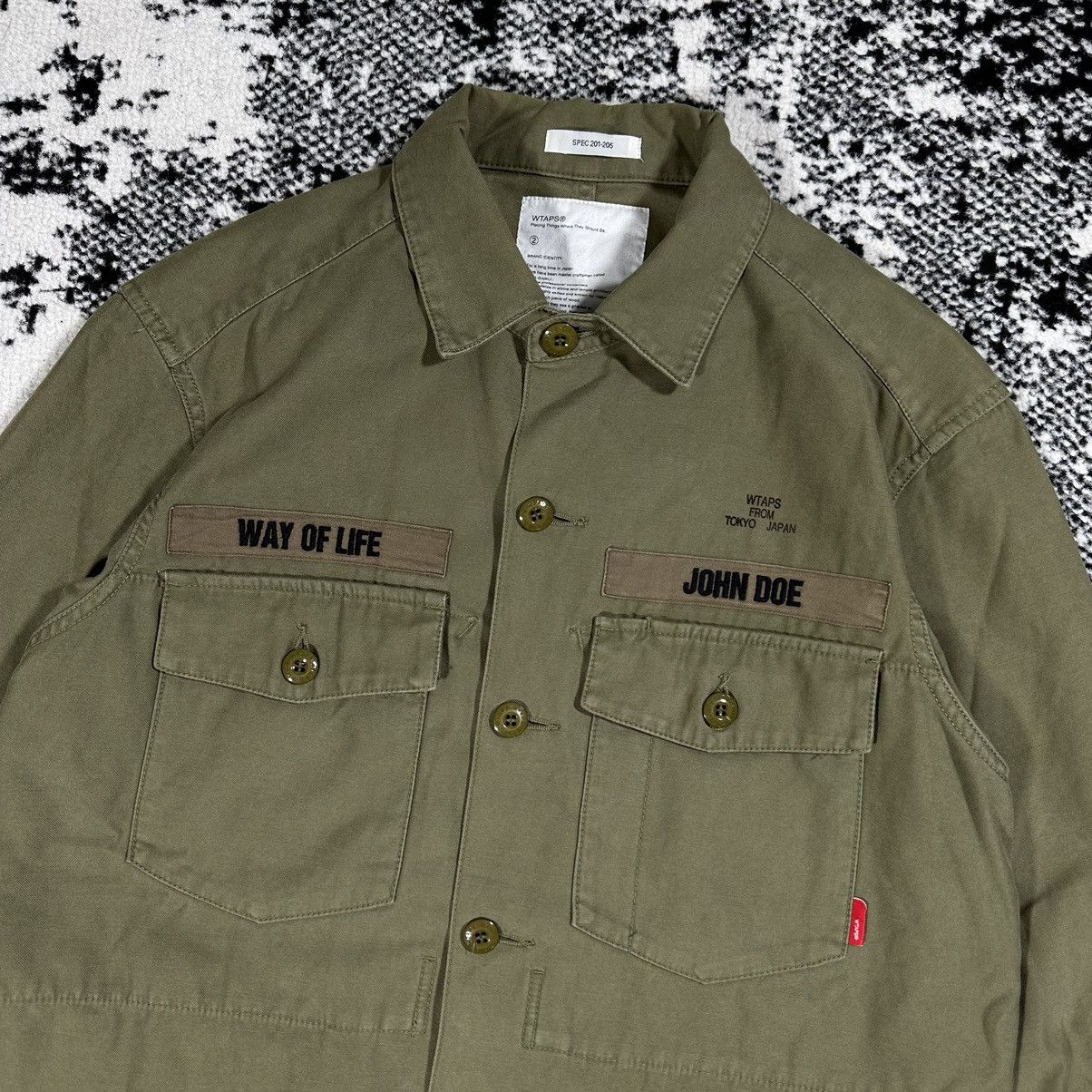 ジャケット・アウター WTAPS 15AW Buds LS Shirt.Copo.Satin-3 Wtaps WTAPS BUDS LS SHIRT COTTON SATIN EX_34 COLLECTION