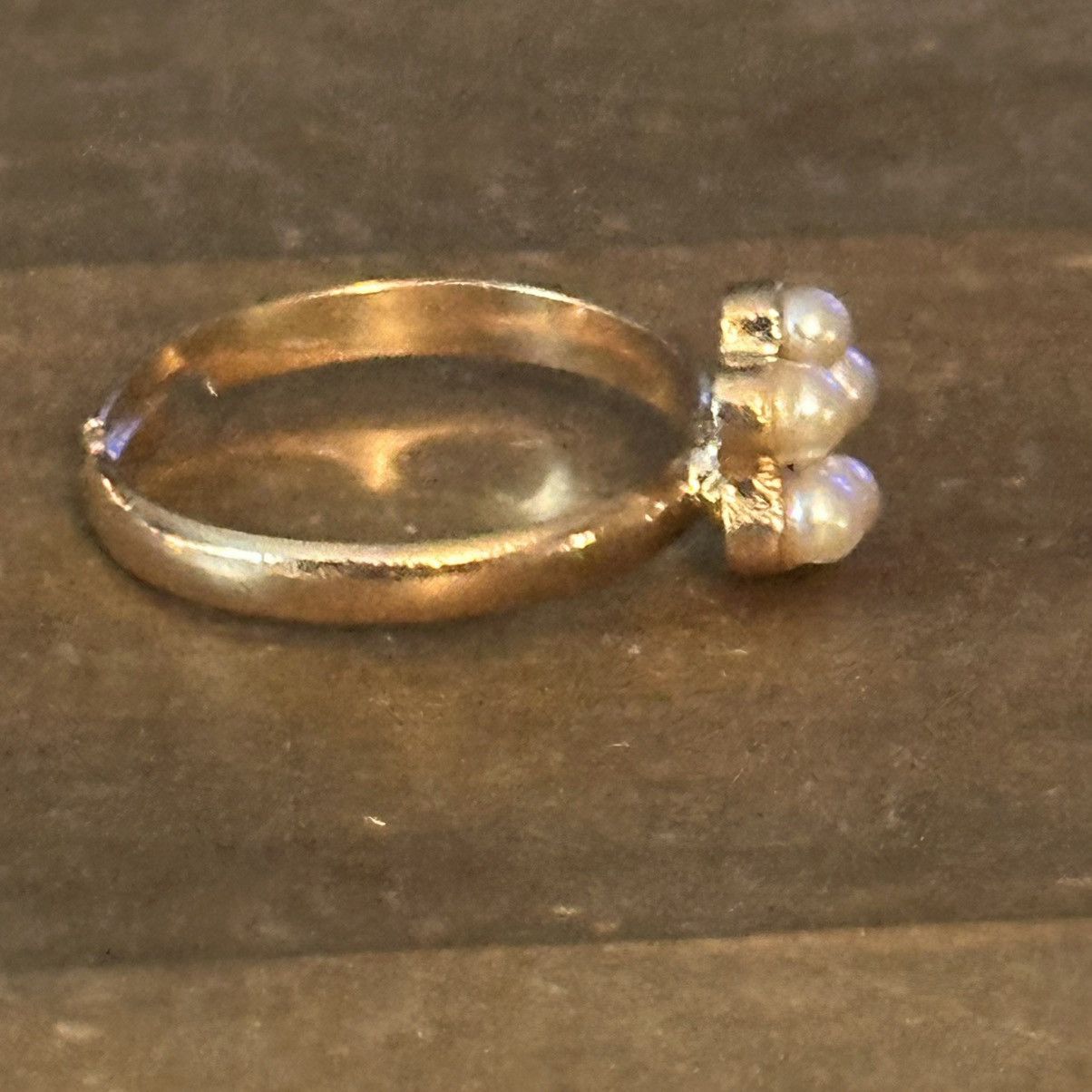 Vintage Vintage pearl flower ring Size ONE SIZE - 4 Thumbnail