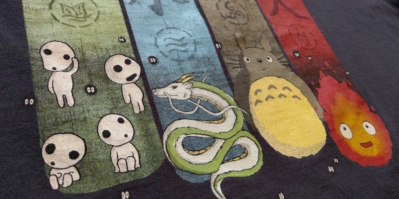 Anime 'My Neighbor Totoro' Shirt Studio Ghibli rare Boxy cropped Size US L / EU 52-54 / 3 - 2 Thumbnail
