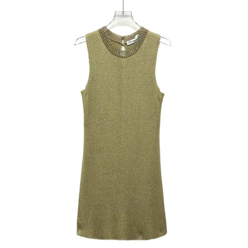 Dior Dior Gold Stretch Pullover Top for Women 0089 Size XS / US 0-2 / IT 36-38 - 1 Thumbnail