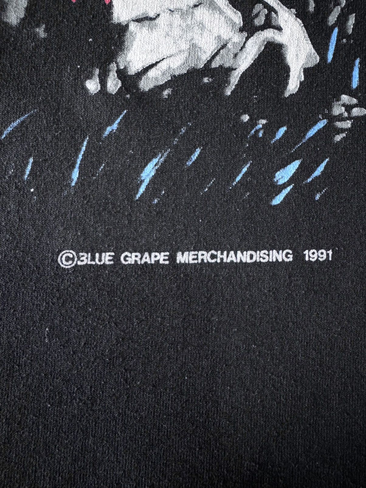 Band Tees × Vintage 1991 Obituary Cause Of Death Metal 90s Tee Blue Grape Shirt Size US L / EU 52-54 / 3 - 8 Thumbnail