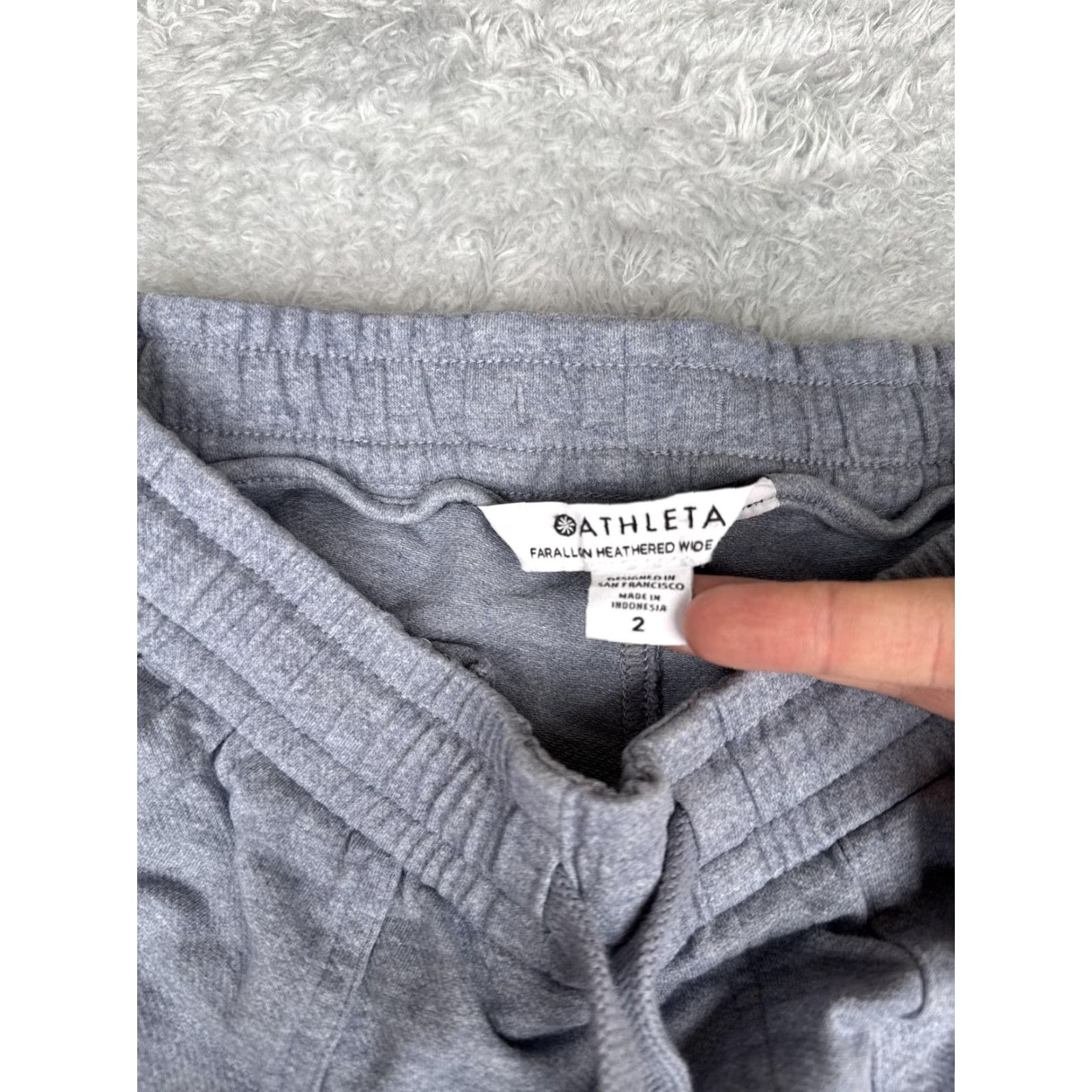 Athleta Athleta Pants Womens 2 Gray Farallon Heathered Wide Crop Wide Leg Joggers Lounge Size 26" / US 2 / IT 38 - 5 Thumbnail