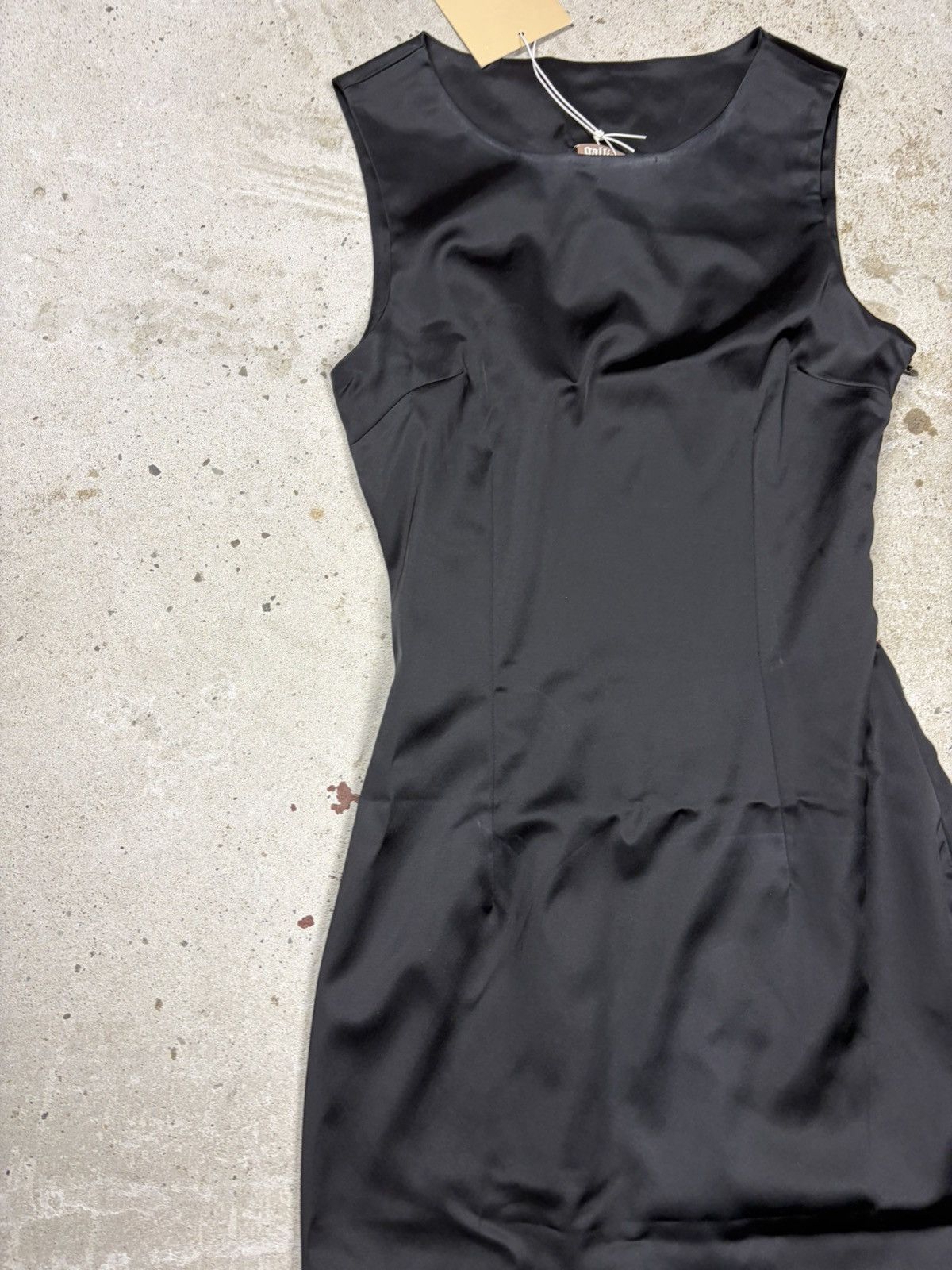 John Galliano John Galliano Black Midi Dress Lace Mesh Trims Size S / US 4 / IT 40 - 4 Thumbnail