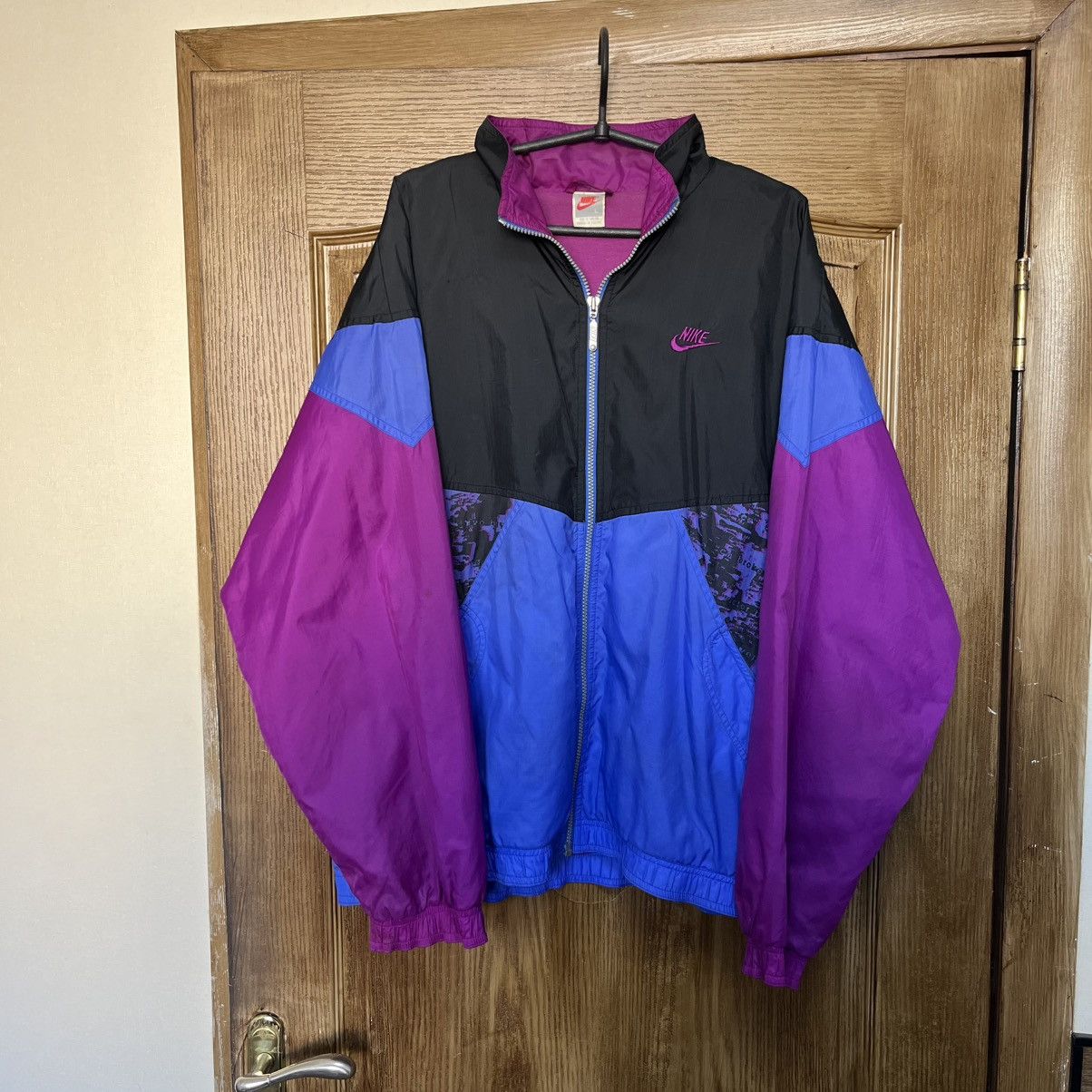 Nike Nike Vintage Track Jacket Nylon Drill Japanese Boxy Size US L / EU 52-54 / 3 - 1 Thumbnail