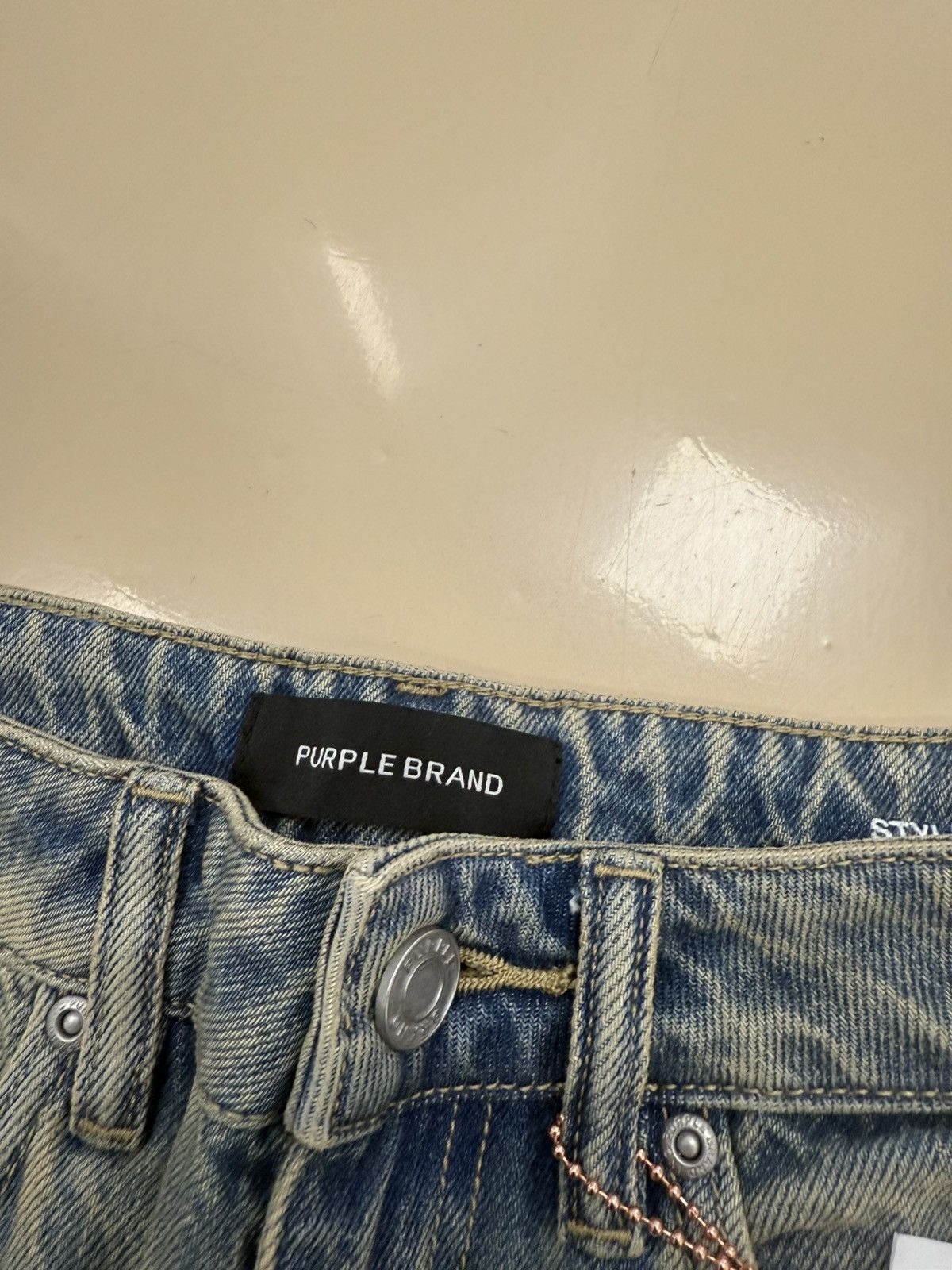 Other Purple Brand Wide Destroy Jeans Size 26" / US 2 / IT 38 - 4 Thumbnail