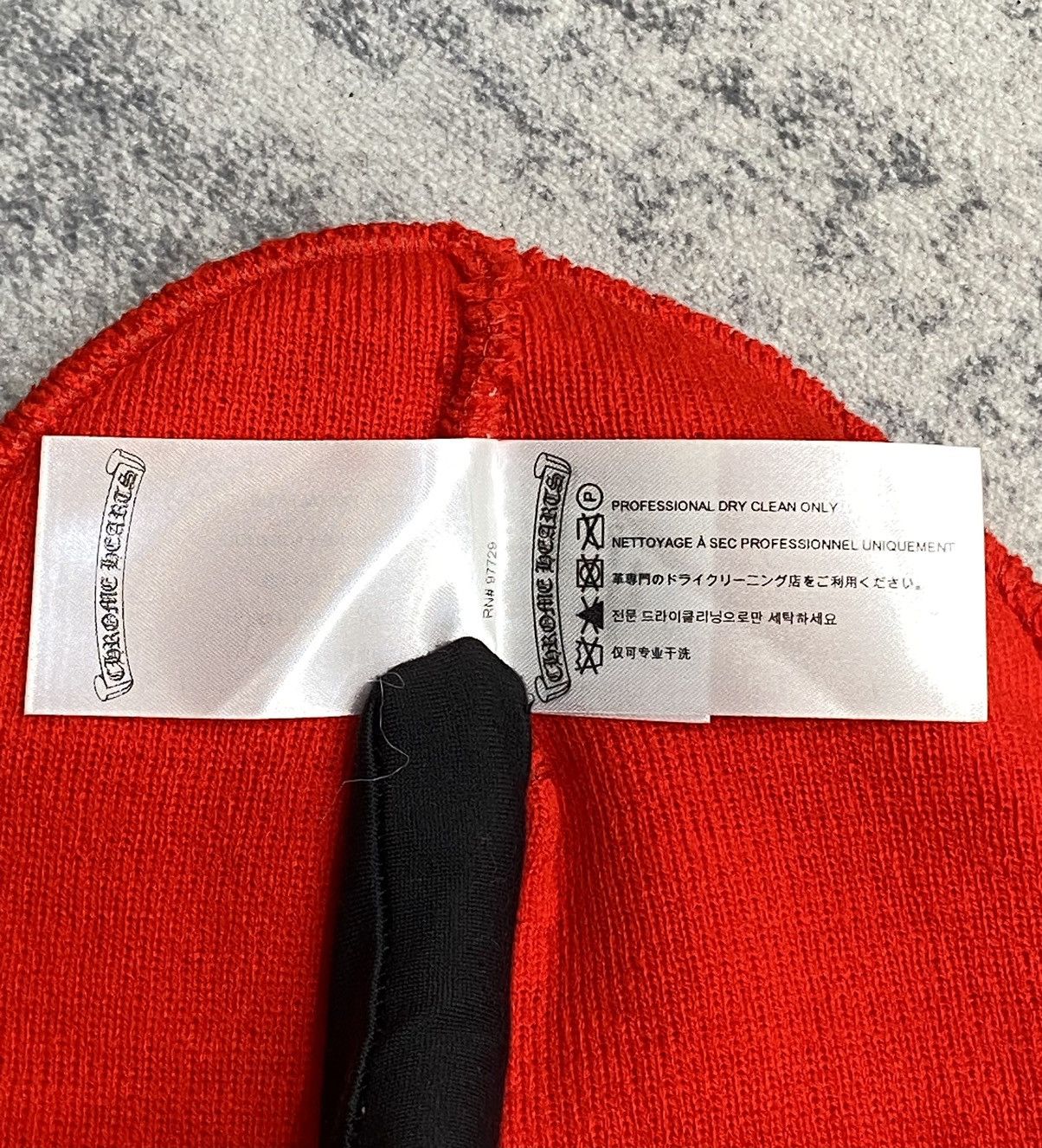 Chrome Hearts Chrome hearts logo beanie safety red Size ONE SIZE - 5 Thumbnail