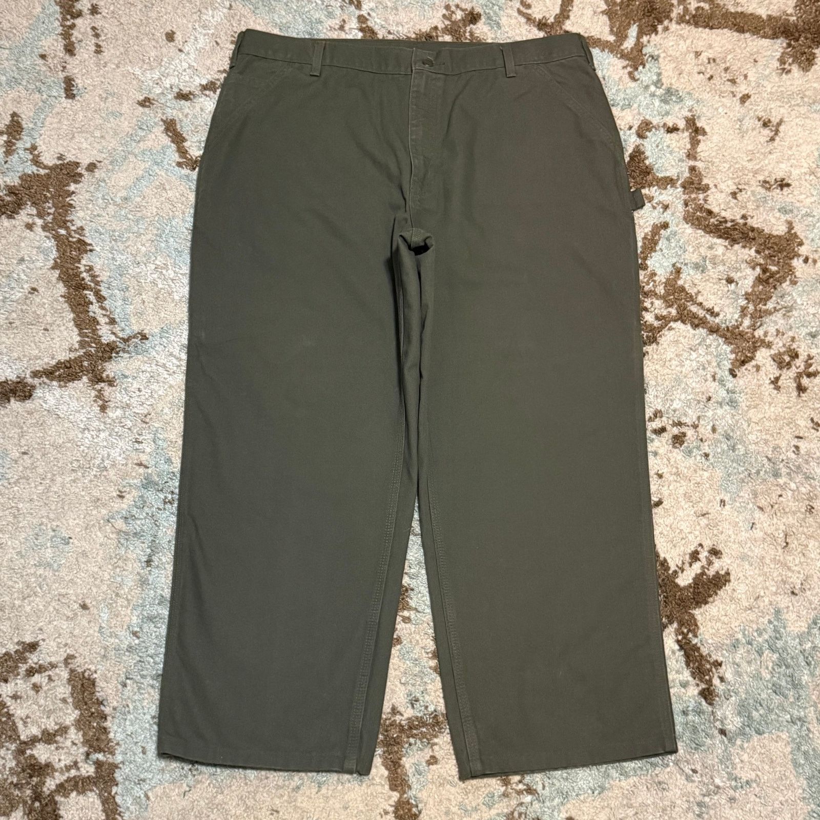 Carhartt Vintage Carhartt B11 MOS Carpenter Pants 42x28 Moss Green Size US 42 / EU 58 - 2 Thumbnail