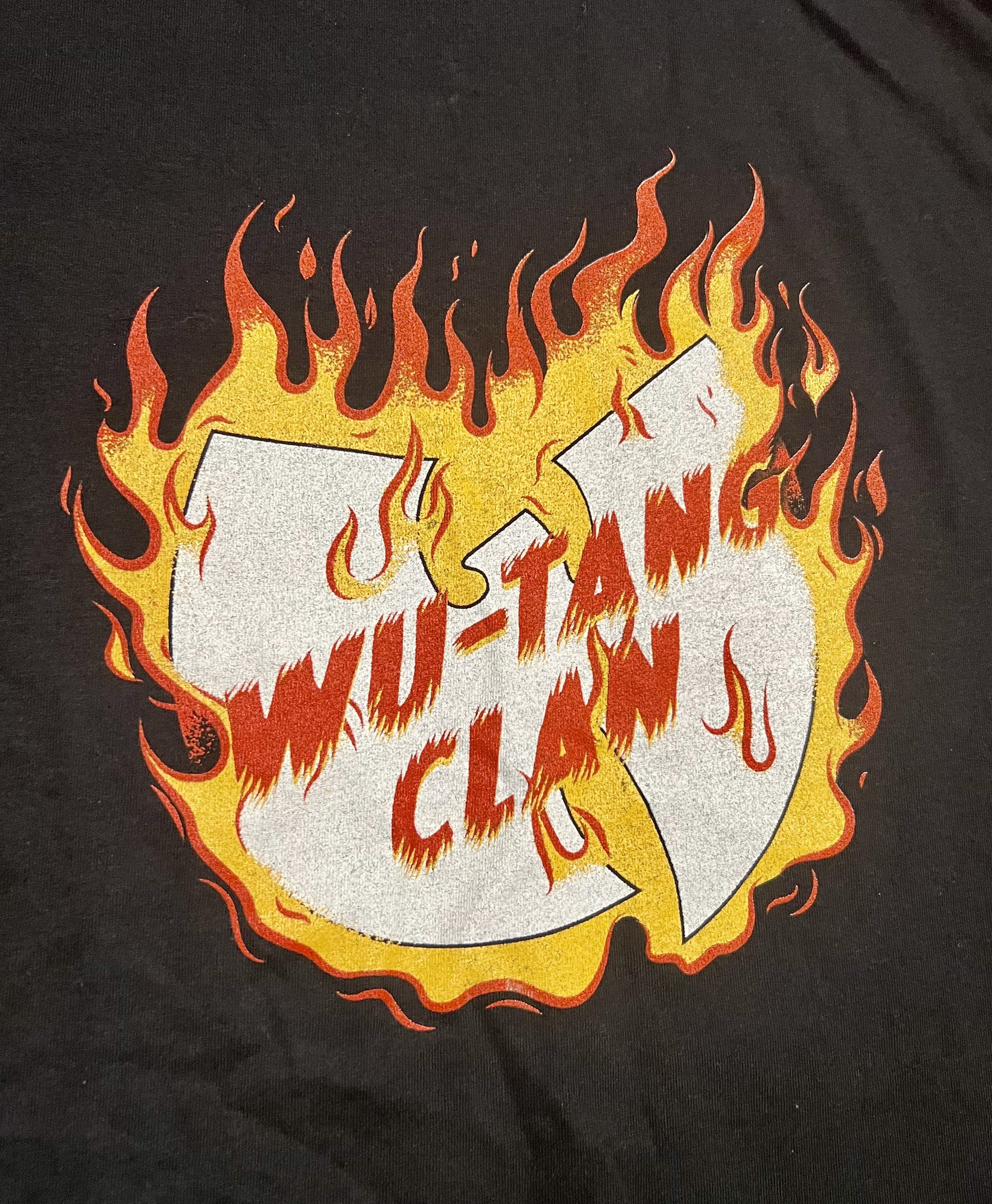 Wu-Tang Clan Wu-Tang Clan Hip Hop Group Black Flame Graphic T-Shirt Size US XL / EU 56 / 4 - 2 Thumbnail