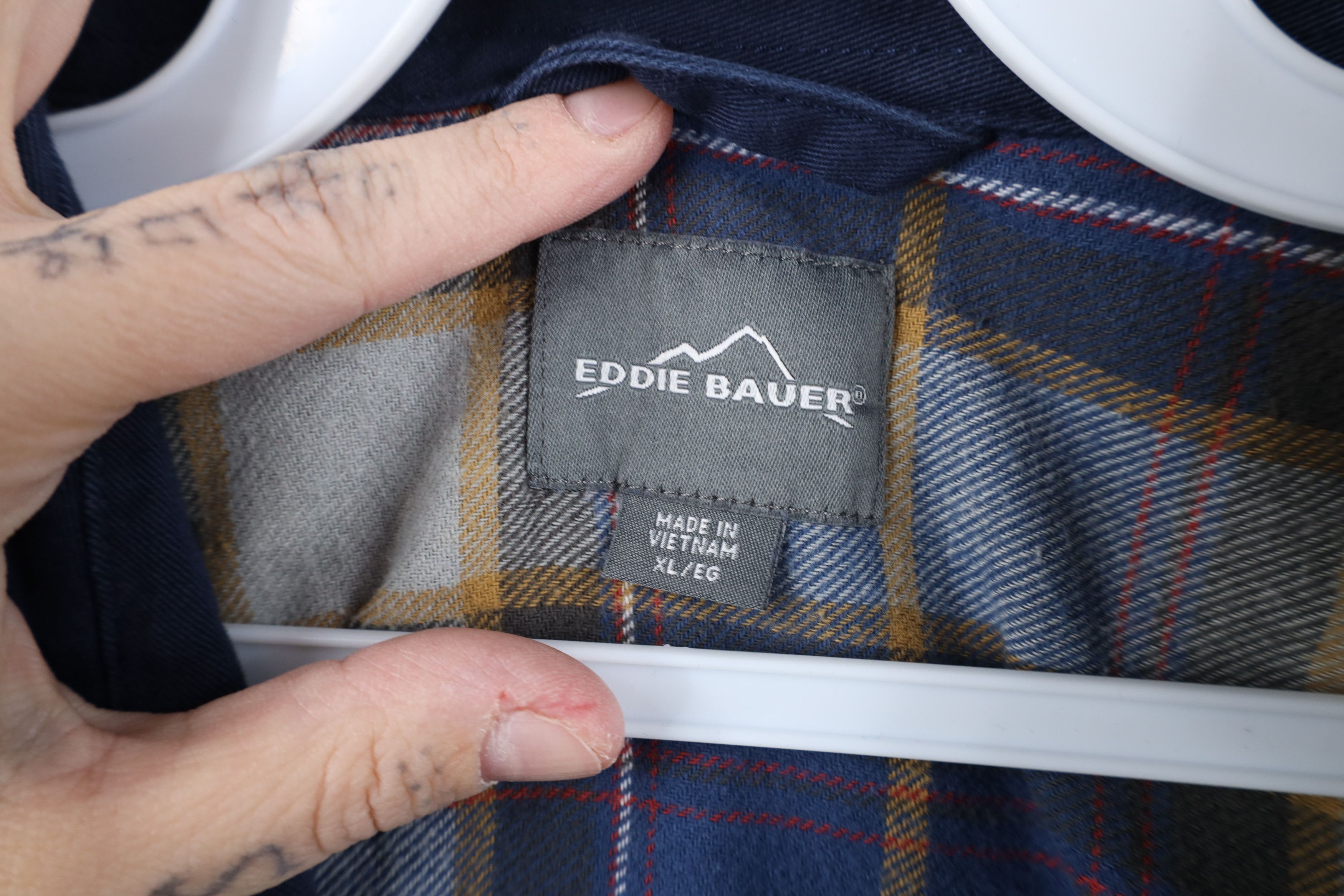 Eddie Bauer Vintage Y2K Eddie Bauer Lined Button Shirt Jacket Jac Shirt Size US XL / EU 56 / 4 - 8 Thumbnail