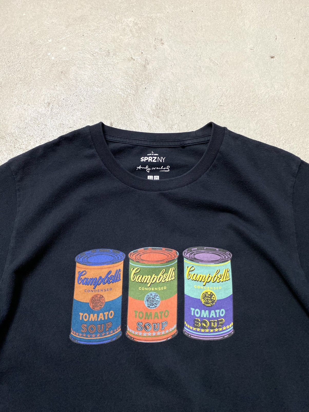 Japanese Brand Uniqlo x Andy Warhol Campbell’s Tomato Soup Art T Shirt Size US L / EU 52-54 / 3 - 4 Thumbnail
