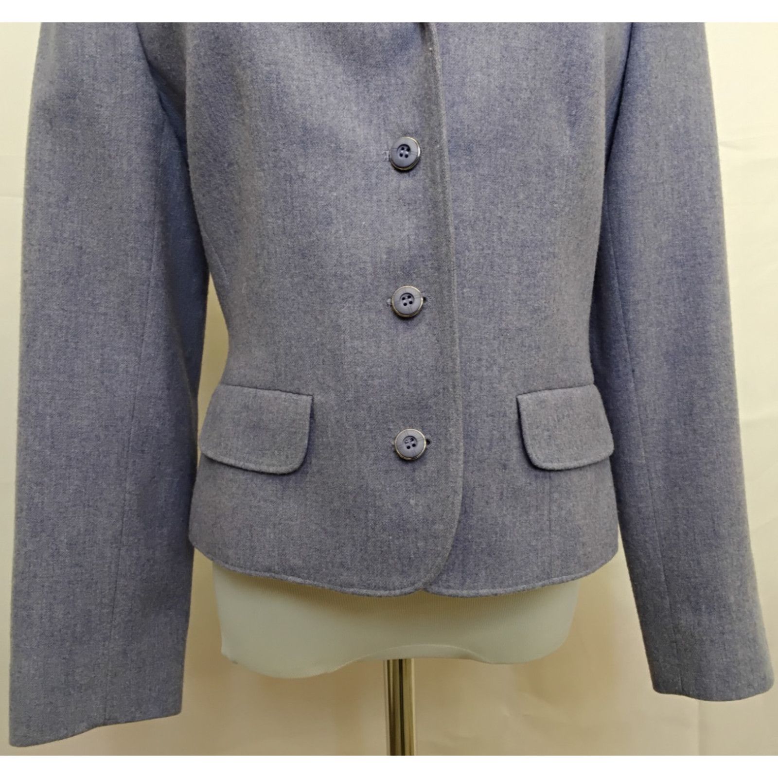 Pendleton Pendleton Cropped Blazer Women's 8 Periwinkle Vintage 80s Size M / US 6-8 / IT 42-44 - 6 Thumbnail