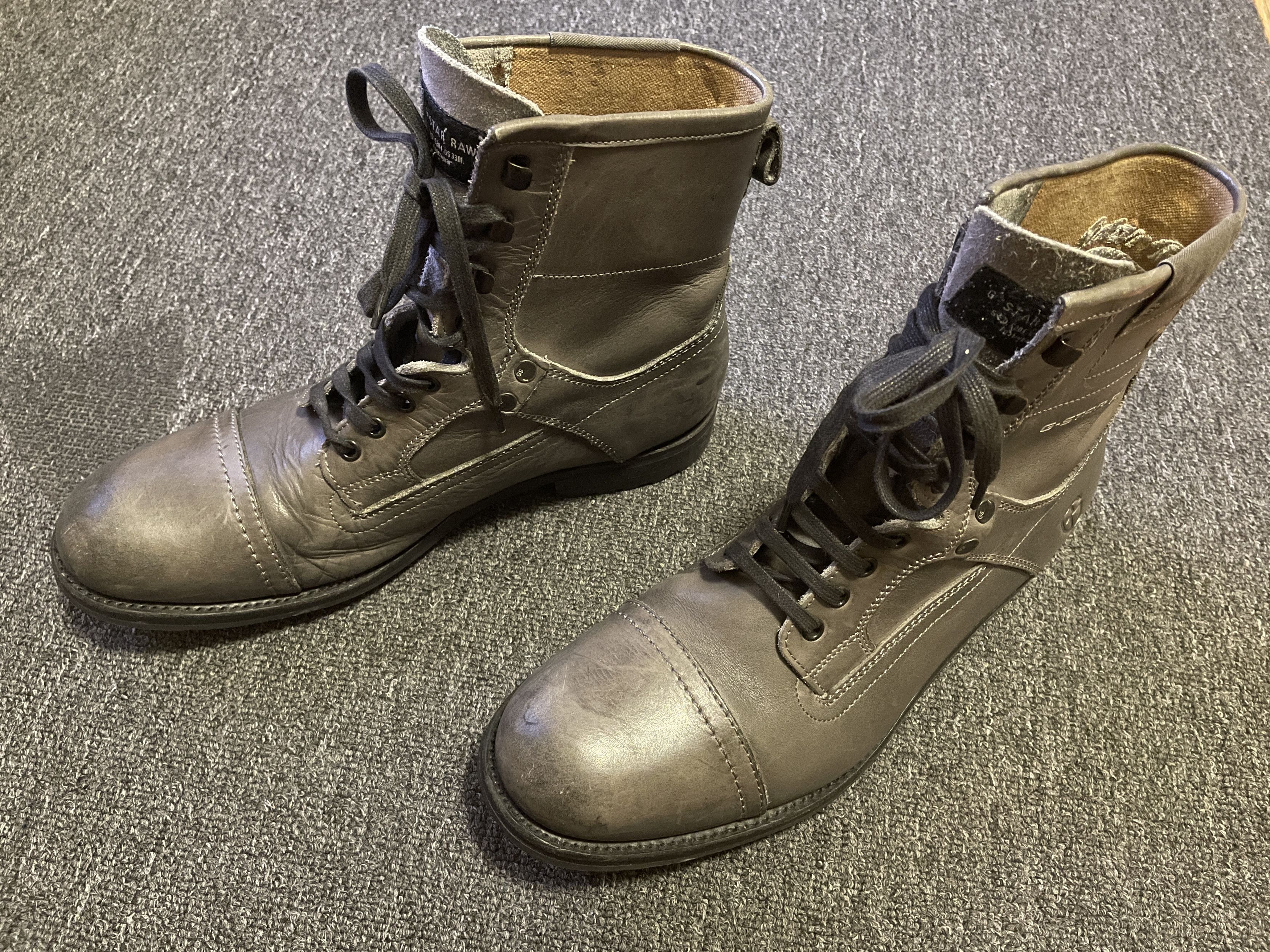 G-Star G Star Raw men's gray boots size 12/45 Size US 12 / EU 45 - 2 Thumbnail