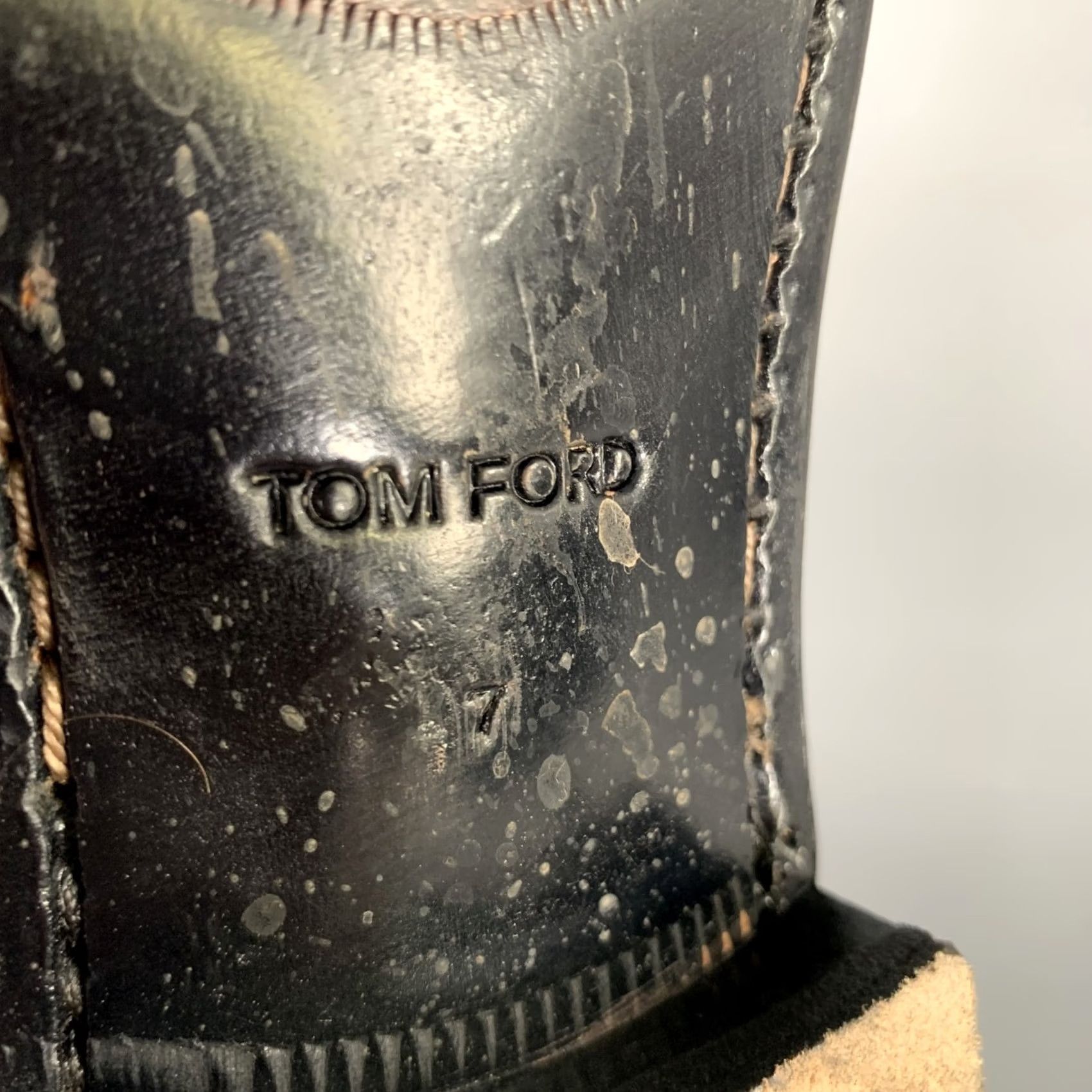 Tom Ford TOM FORD Boots Mens Silver Taurus Size Metallic Leather Size US 7 / EU 40 - 7 Thumbnail