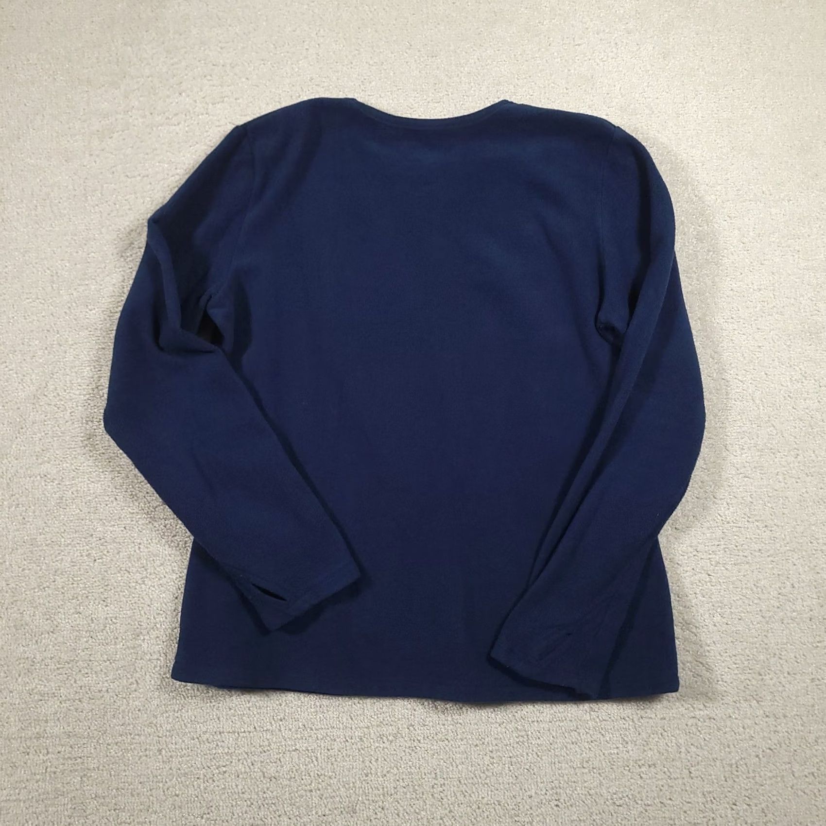 Vintage Cuddl Duds Chill Chasers Stretch Fleece Blue Long Sleeve Crew Neck XL Shirt Womens Size XL / US 12-14 / IT 48-50 - 7 Thumbnail