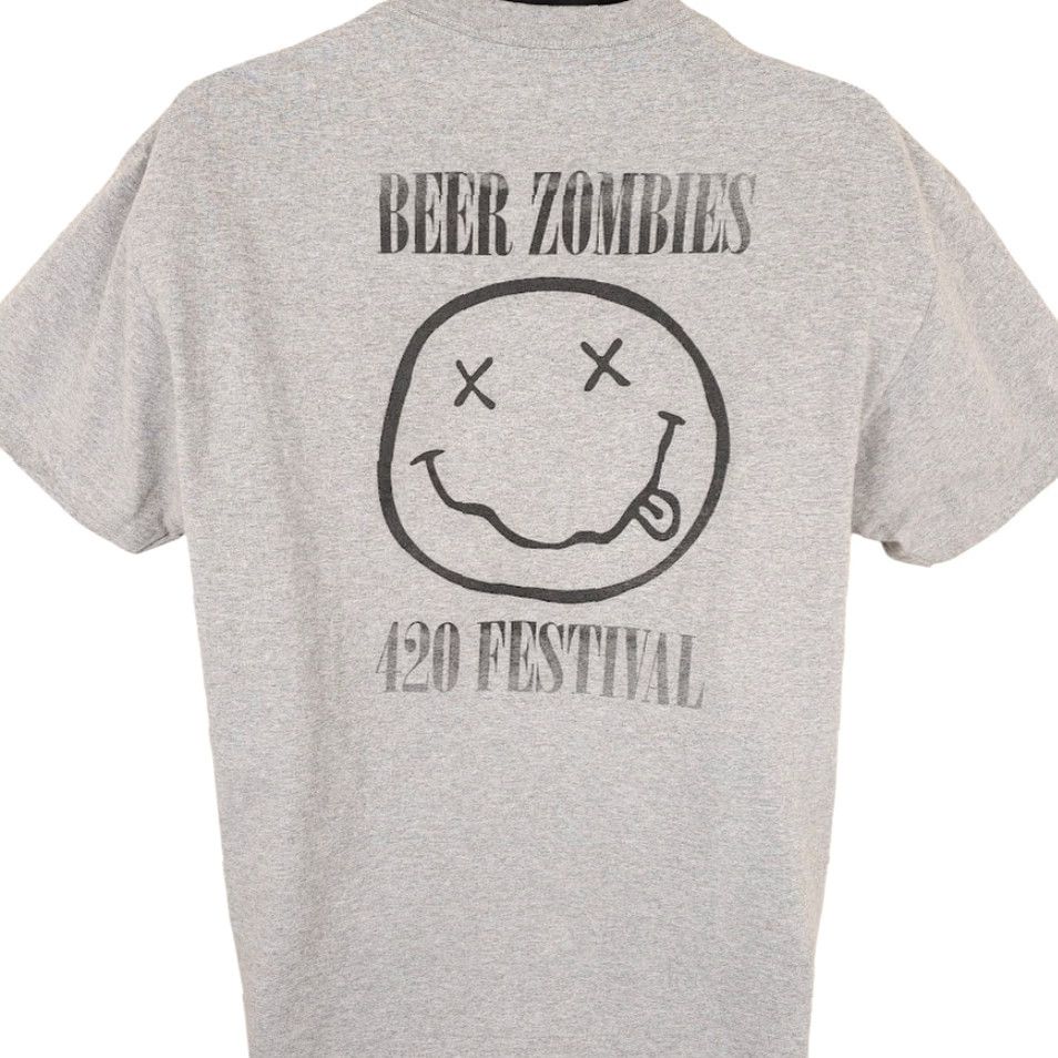 Vintage Beer Zombies T Shirt Mens Large Gray Festival Las Vegas 420 Promotional Souvenir Craft Beer Theme Shirt Size US L / EU 52-54 / 3 - 4 Thumbnail