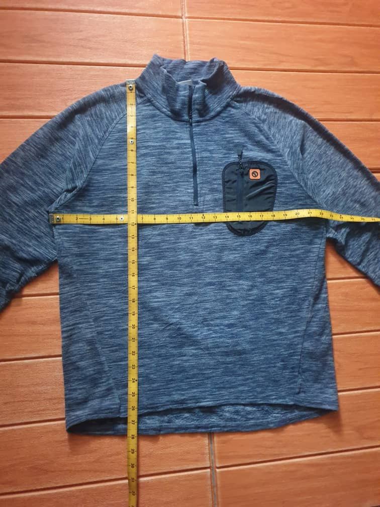 Japanese Brand Outdoor blue colour half zipper Longsleeve shirt Size US L / EU 52-54 / 3 - 5 Thumbnail