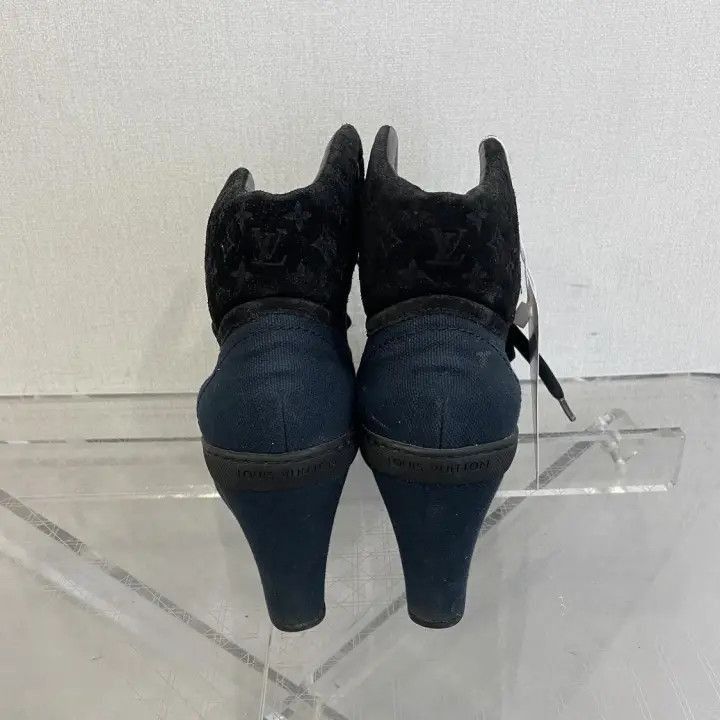 Louis Vuitton Louis Vuitton Black High Top Platform Sneakers -2508 Size US 5 / IT 35 - 5 Thumbnail