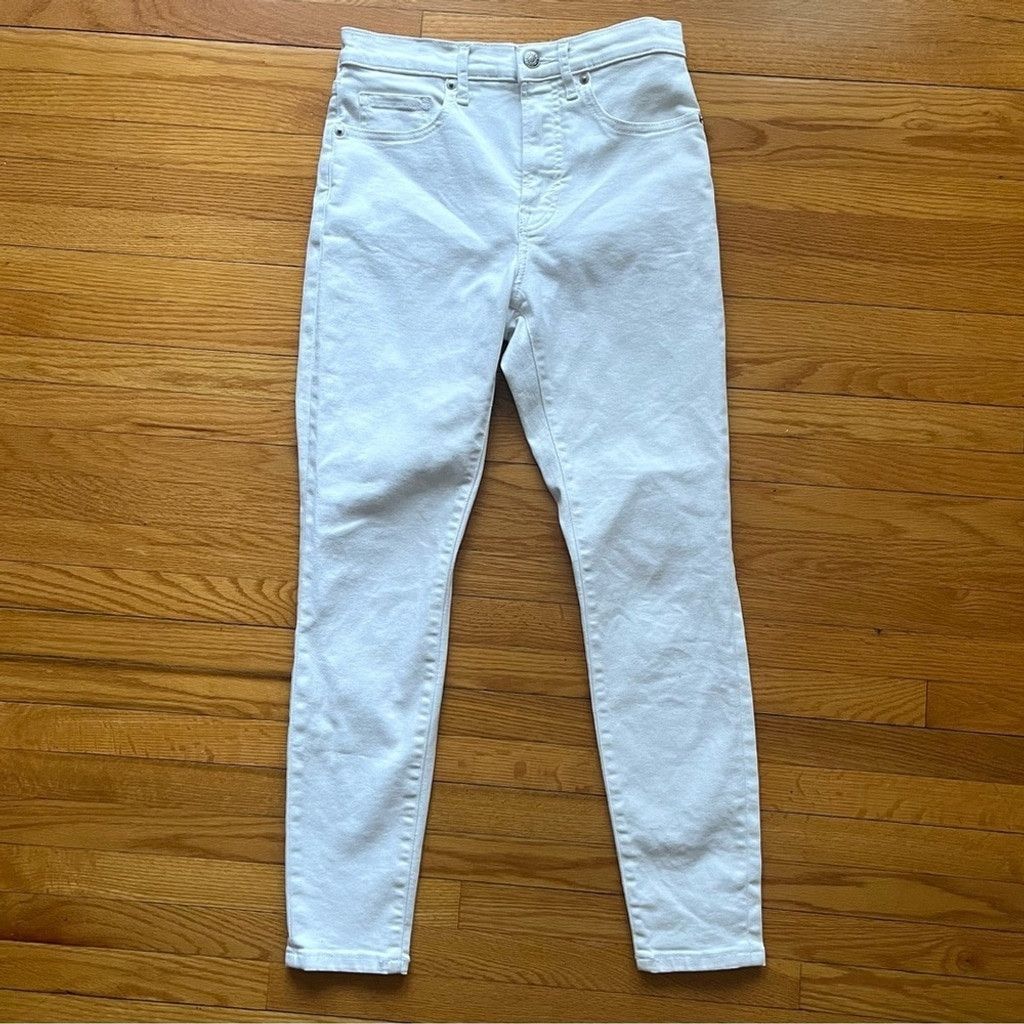 Everlane EVERLANE White High Waisted Skinny Ankle Jeans Size 26 Size 26" / US 2 / IT 38 - 1 Thumbnail