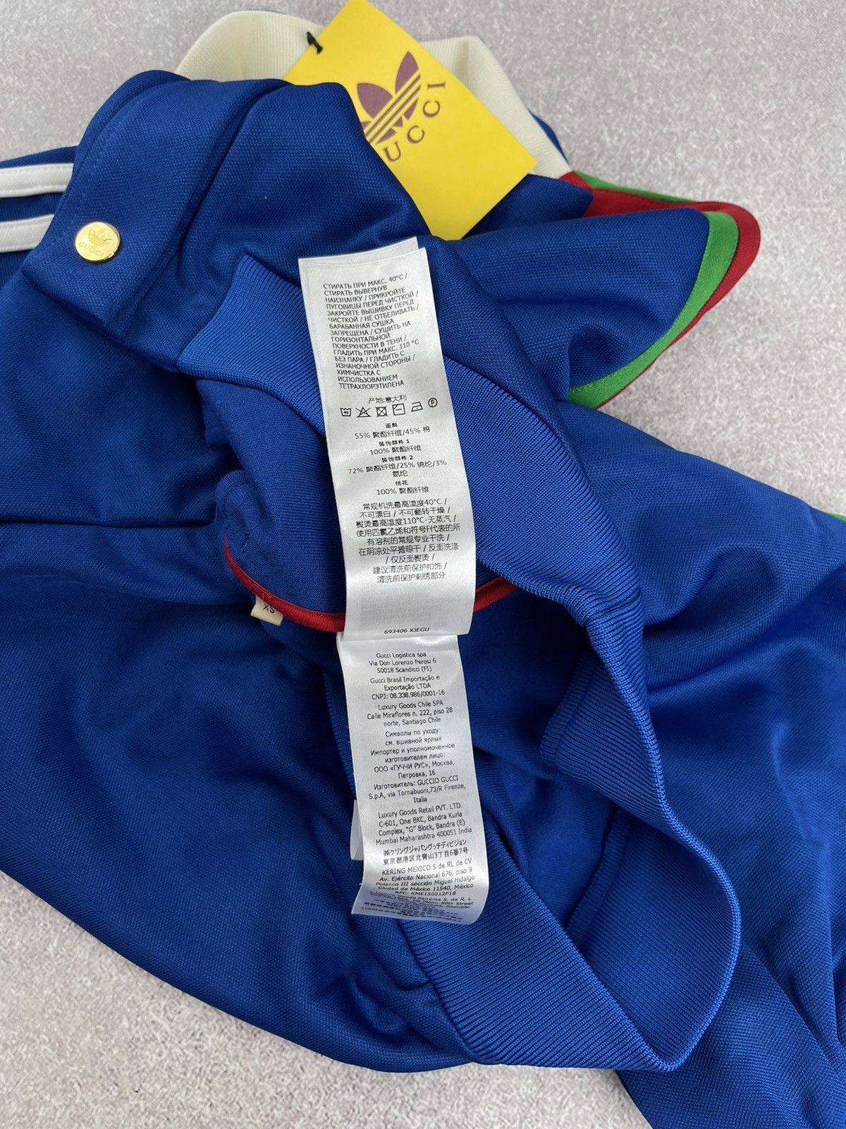 Adidas × Gucci Adidas x Gucci Cropped Jacket Cobalt Blue Size XS Size XS / US 0-2 / IT 36-38 - 23 Thumbnail